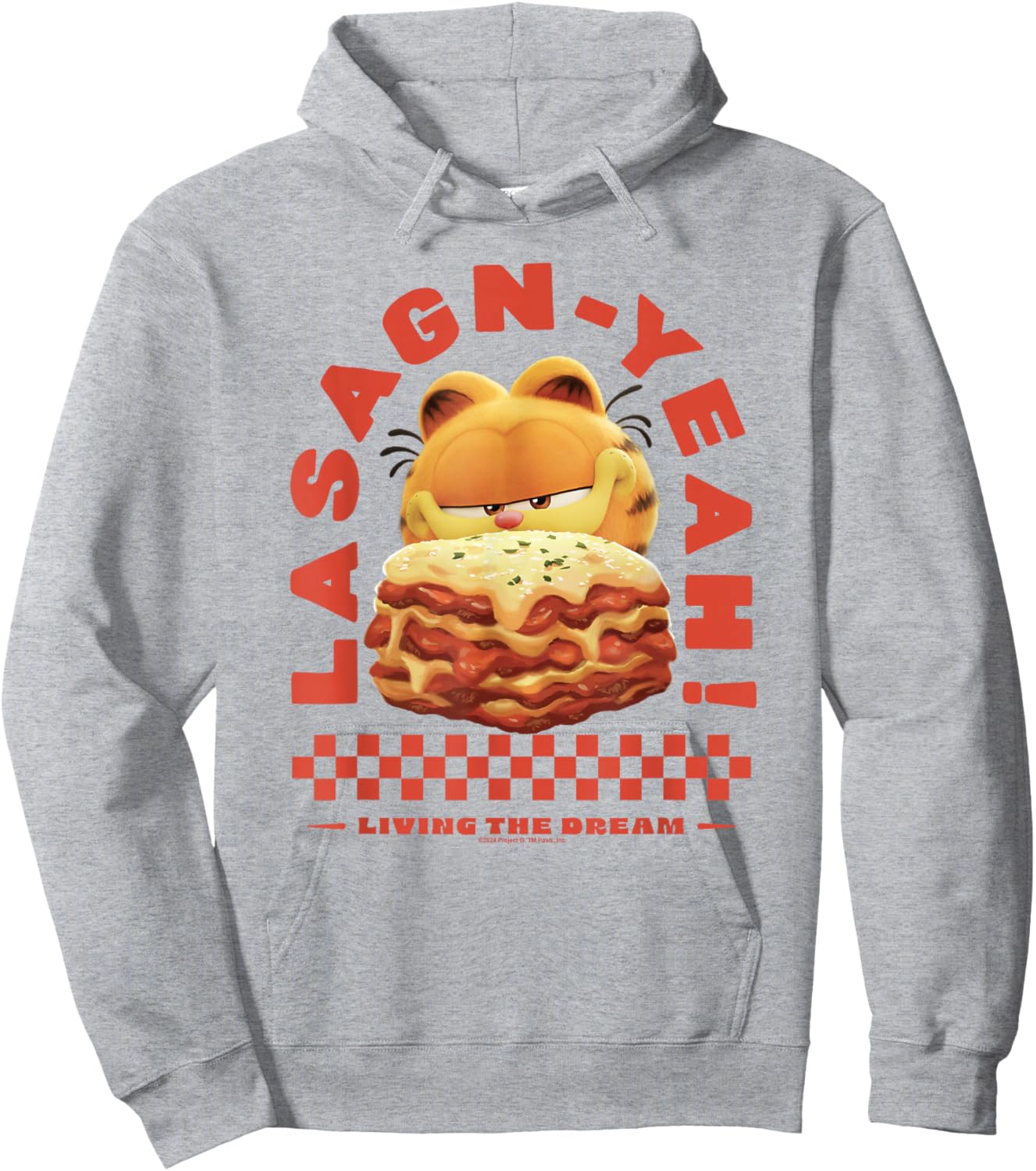 Garfield Lasagn-yeah , Blue, S Hoodie - Hoodie | Ash