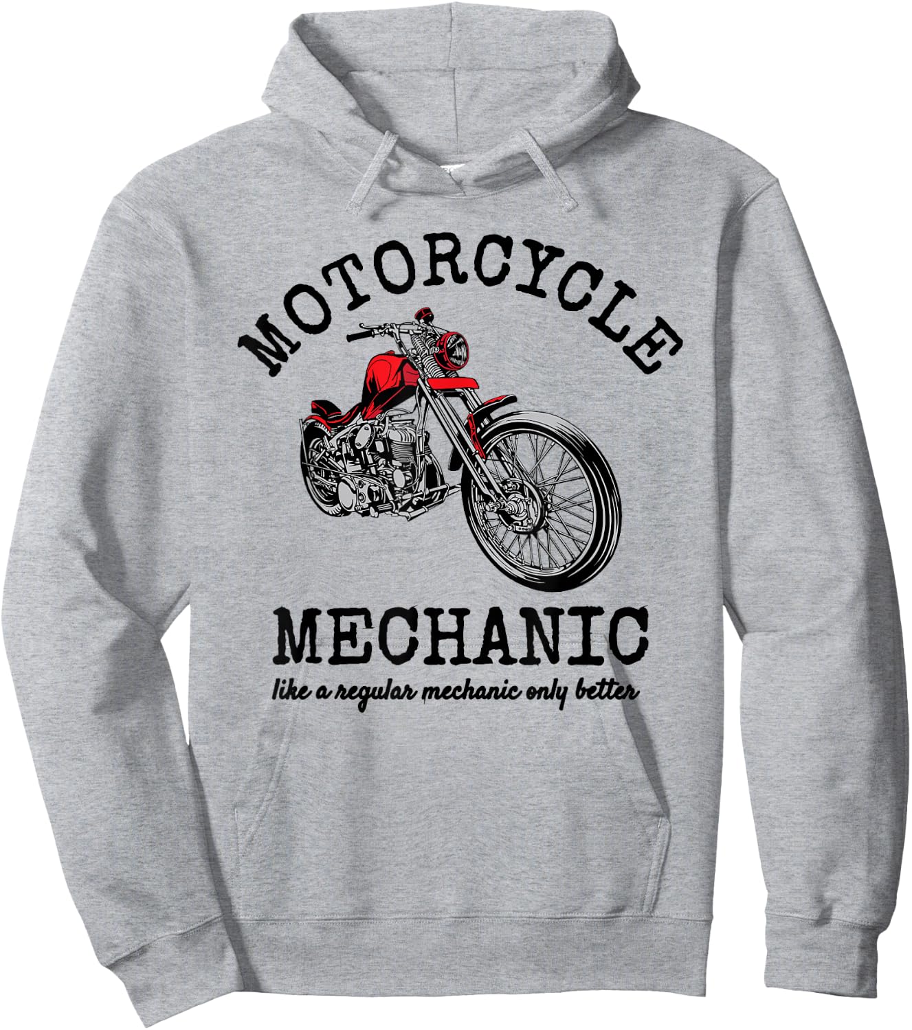 Motorcycle Mechanic - Funny Novelty Design Hoodie - Hoodie | Ash