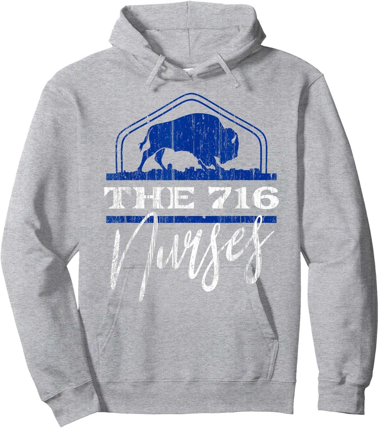 B-LO Nurses Buffalo NY Pride Design Hoodie - Hoodie | Ash