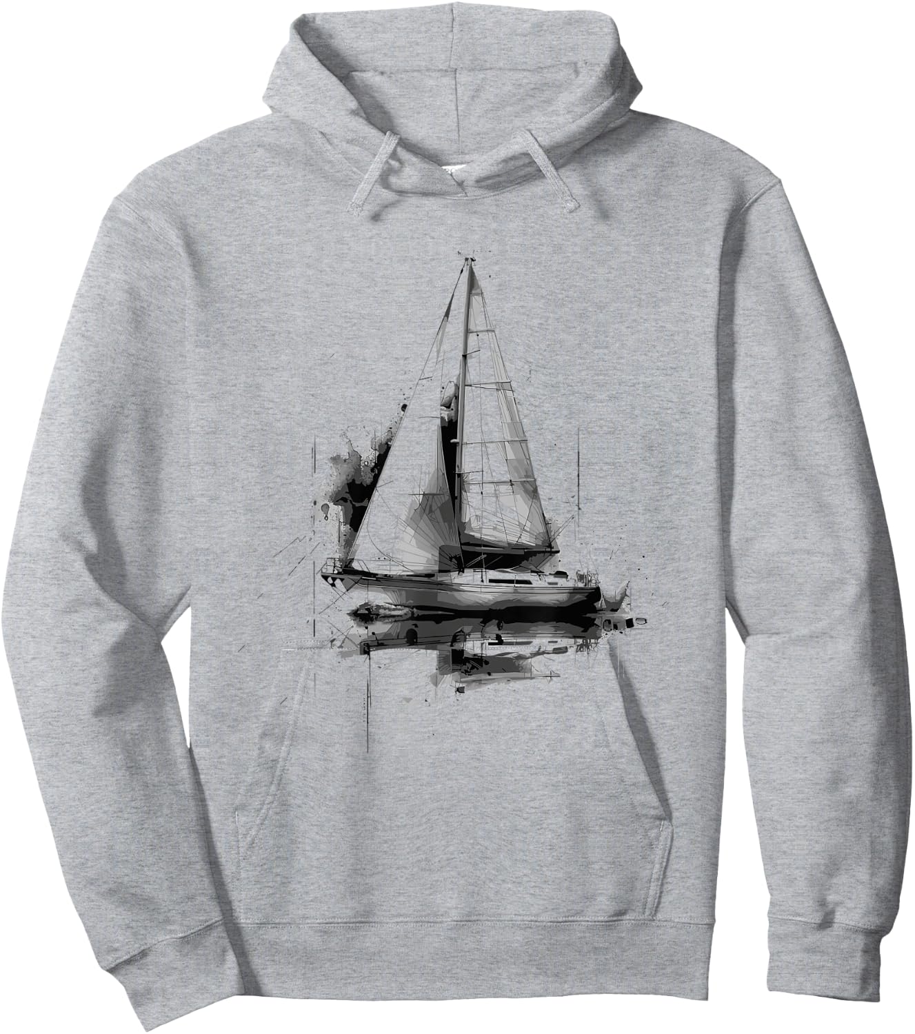 Sailboat Sailing Sailing Race Hoodie - Hoodie | Ash