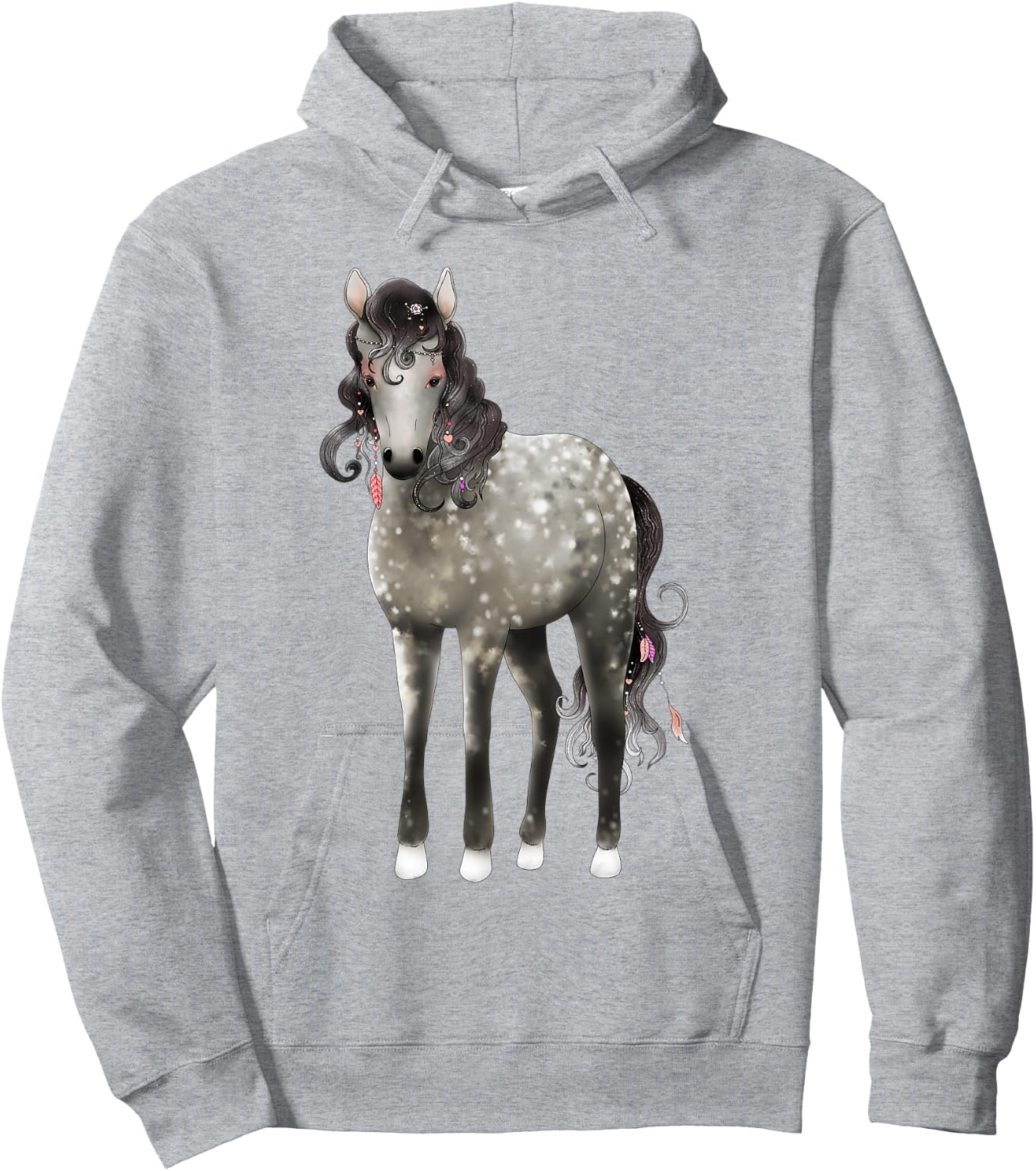 Dapple Grey Horse Shirt Gift Hoodie - Hoodie | Ash