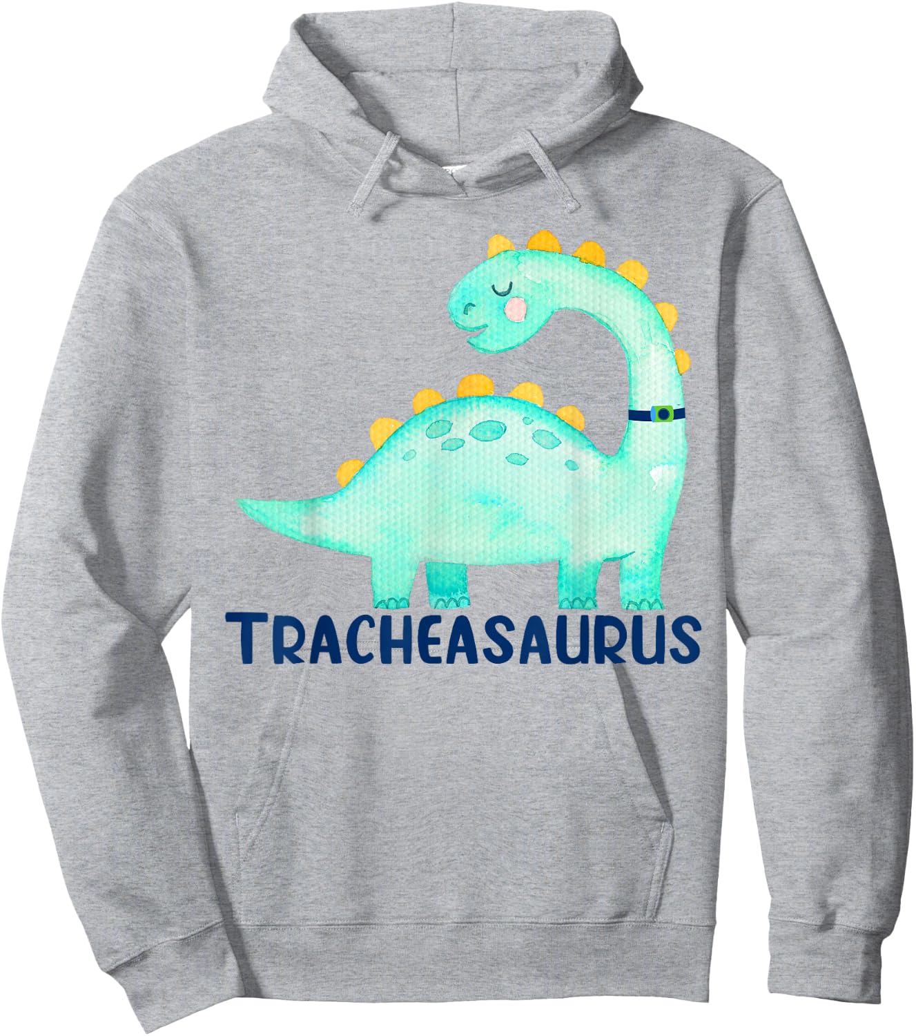 Tracheasaurus Tracheostomy Awareness Hoodie - Hoodie | Ash