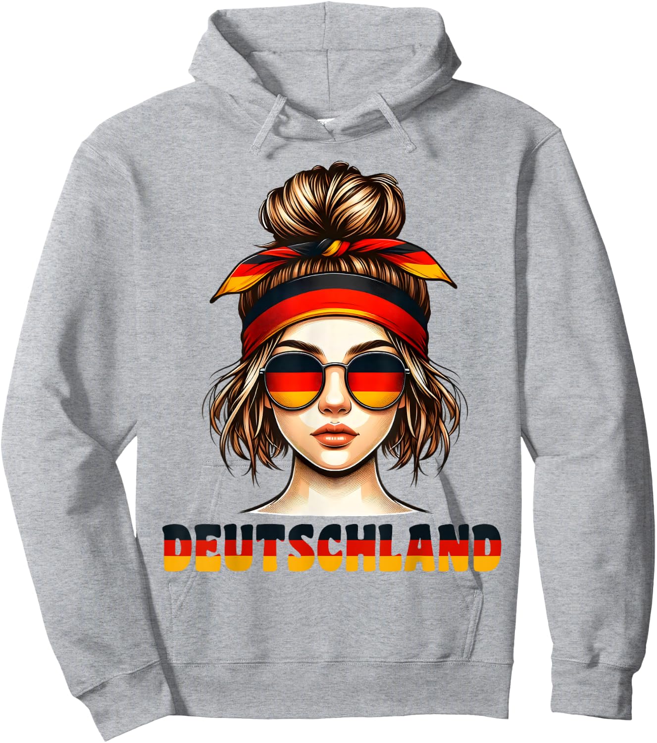 Germany Women's German Girl , White Hoodie - Hoodie | Ash