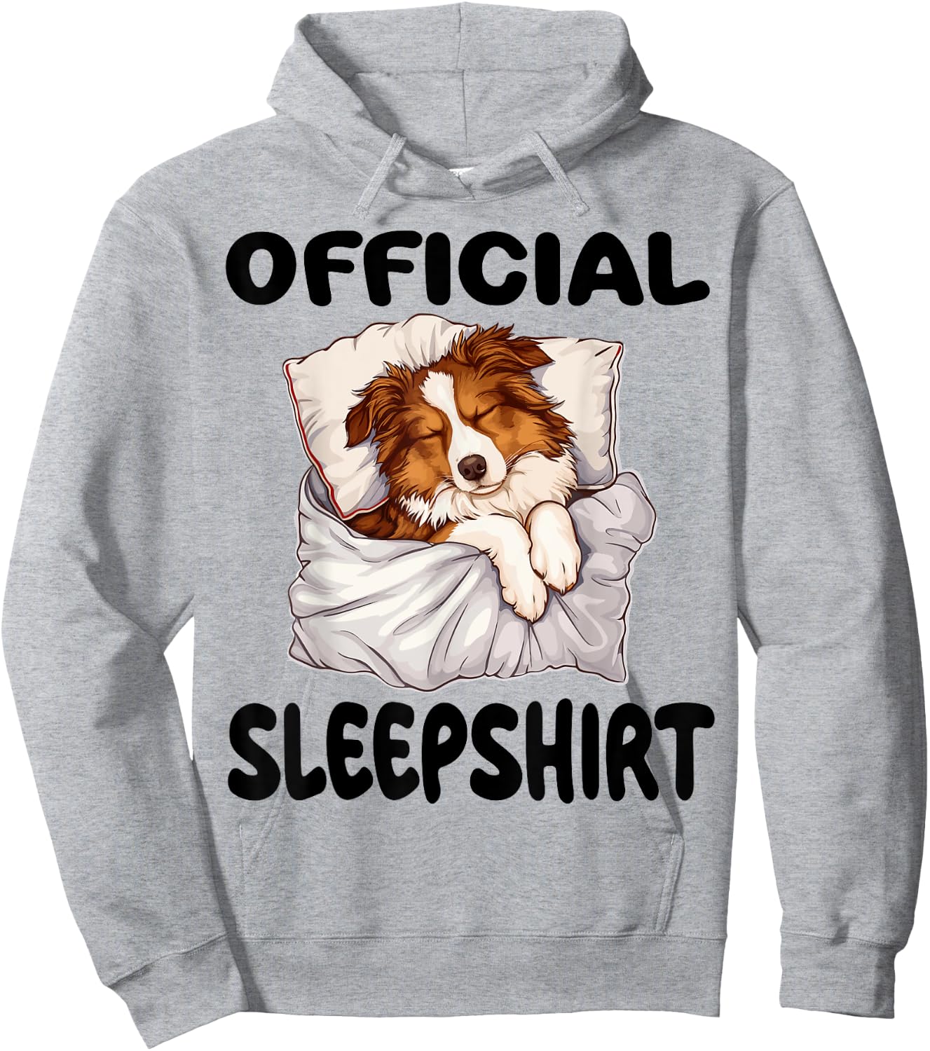 Official Australian Shepherd Pyjamas, white, S Hoodie - Hoodie | Ash