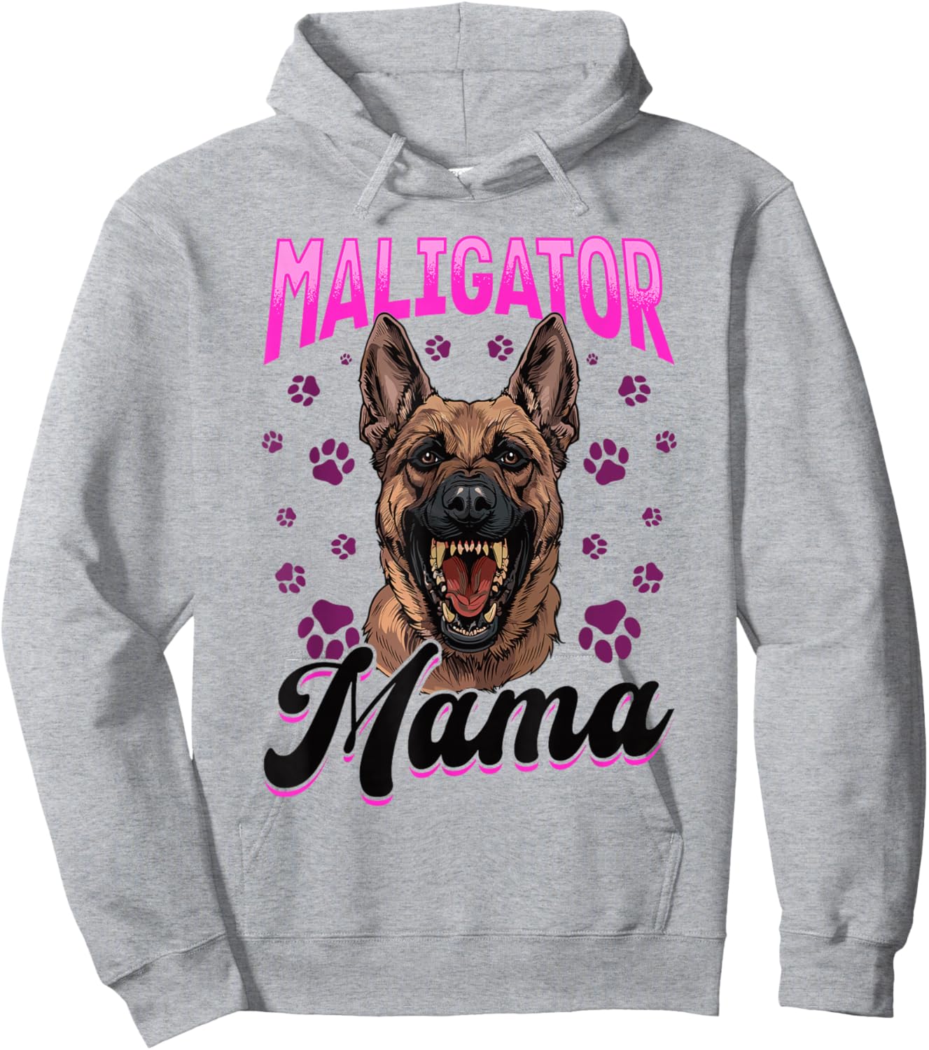 Maligator Malinois Belgian Malinois , grey, S Hoodie - Hoodie | Ash