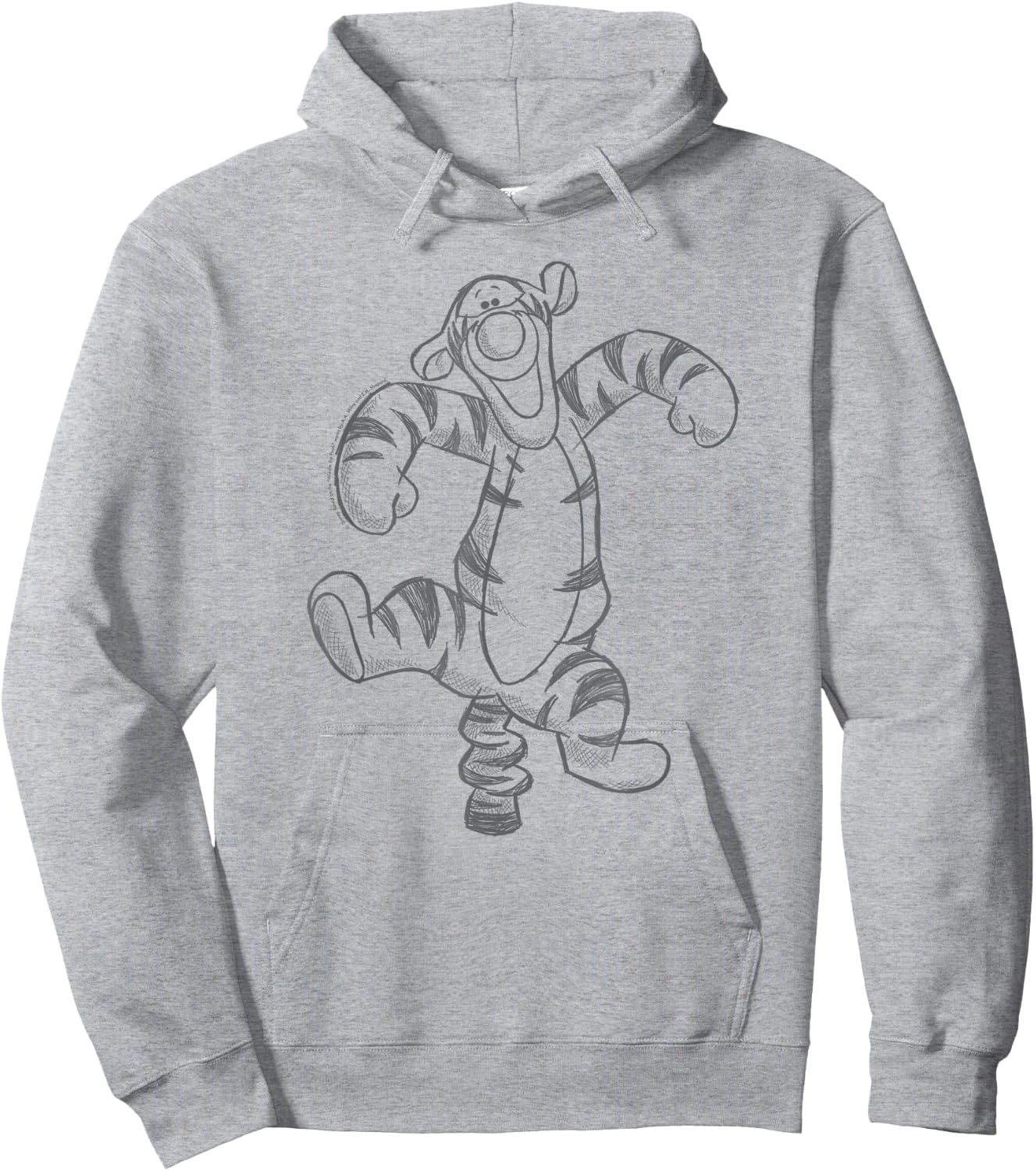 Disney Winnie the Pooh Tigger Sketch Hoodie - Hoodie | Ash