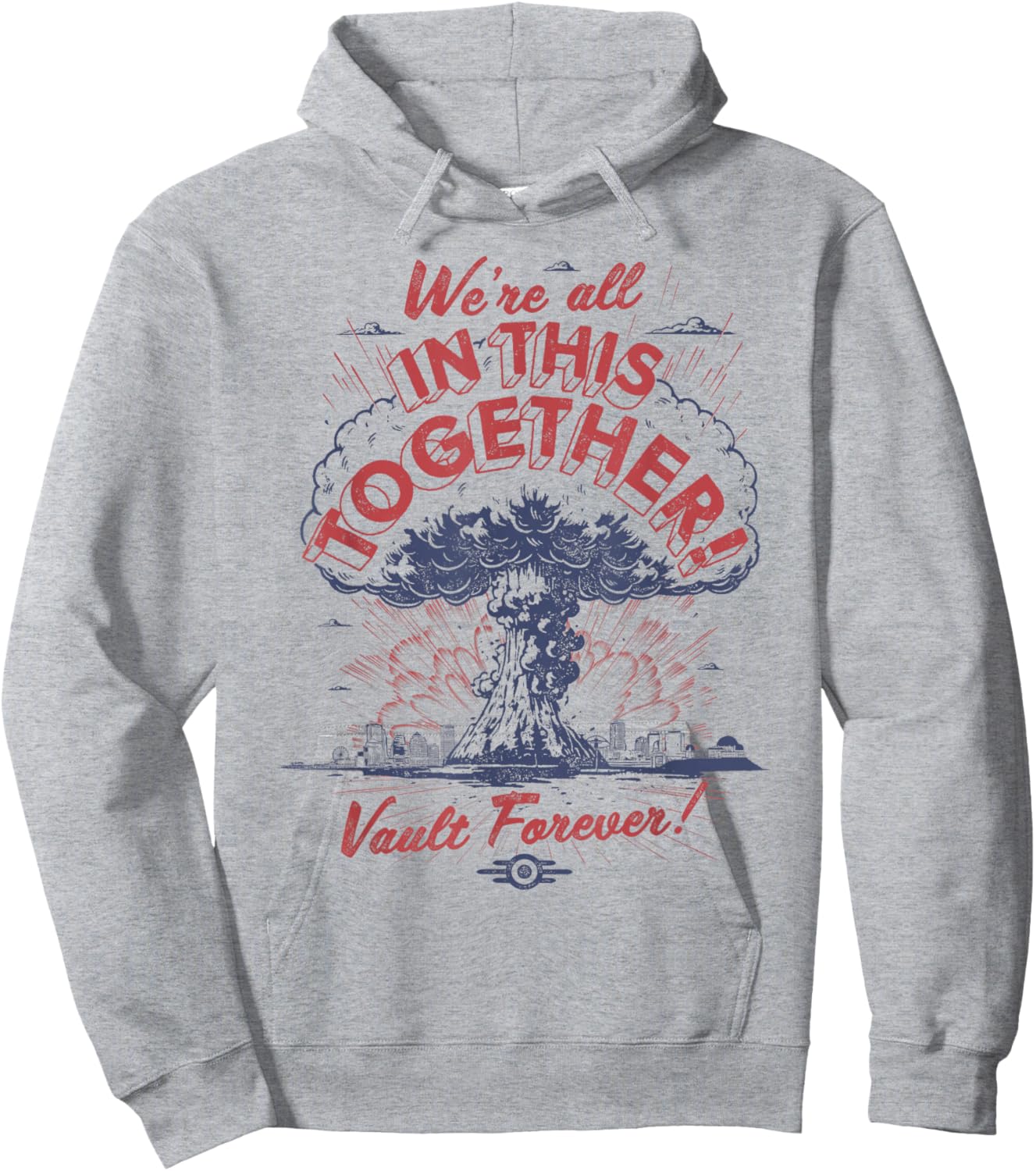 Fallout We all sit in the same boat , silver Hoodie - Hoodie | Ash