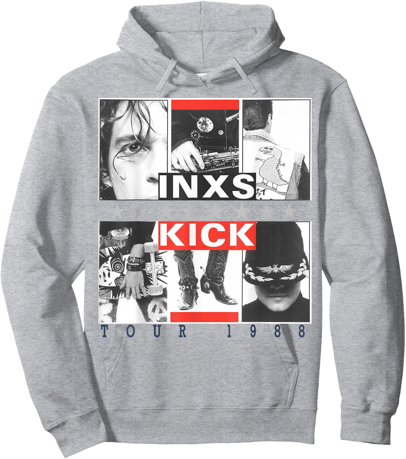 INXS Kick Inner Cover , White Hoodie - Hoodie | Ash