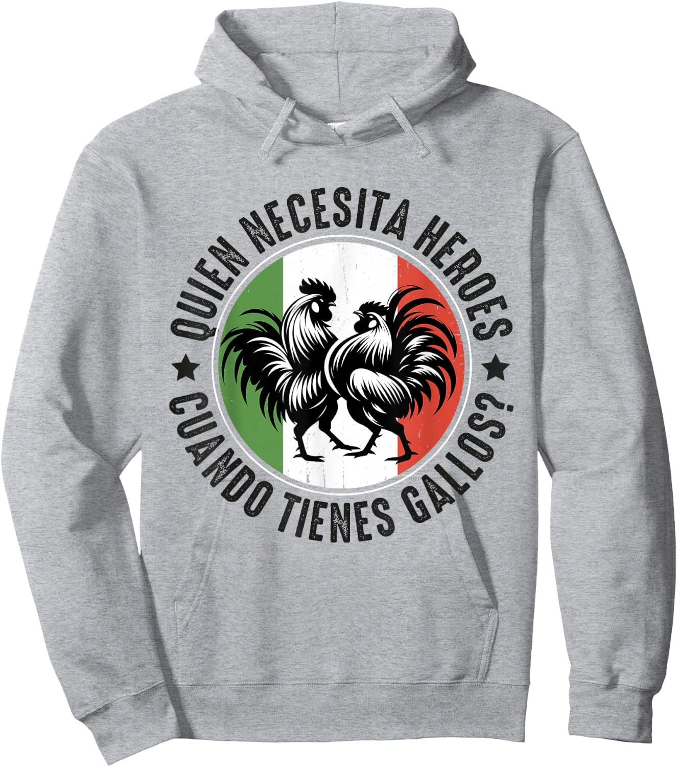 Gallero Mexicano Peleas Gallos Mexican Rooster Hoodie - Hoodie | Ash