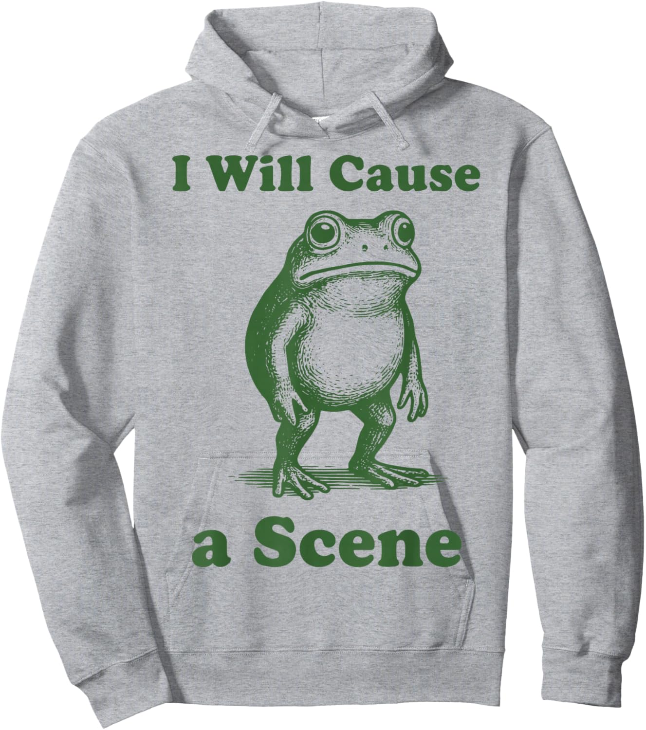 I Will Cause A Scene Hoodie - Hoodie | Ash