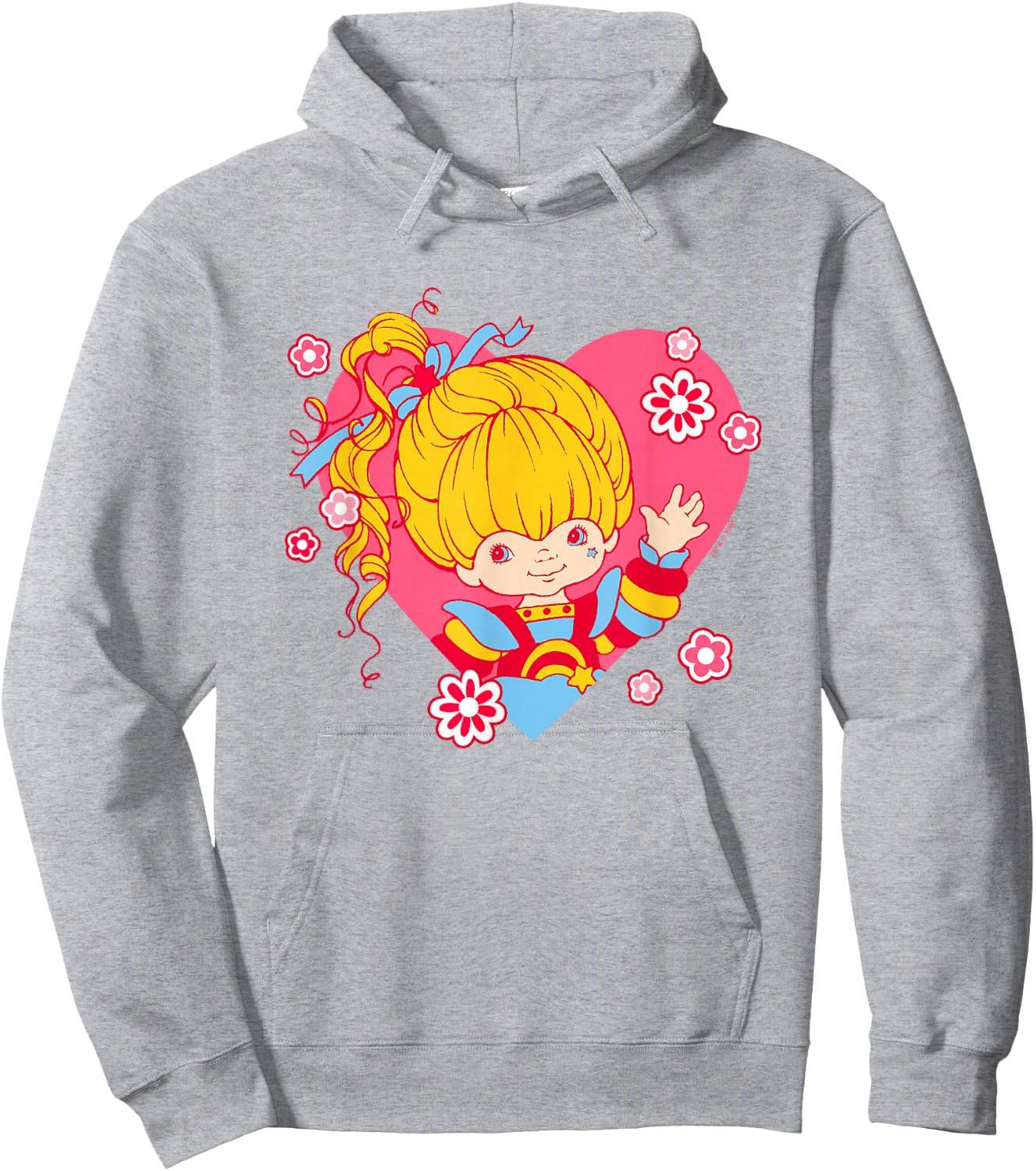 Rainbow Brite Valentine's Day Hearts & Rainbow Hoodie - Hoodie | Ash