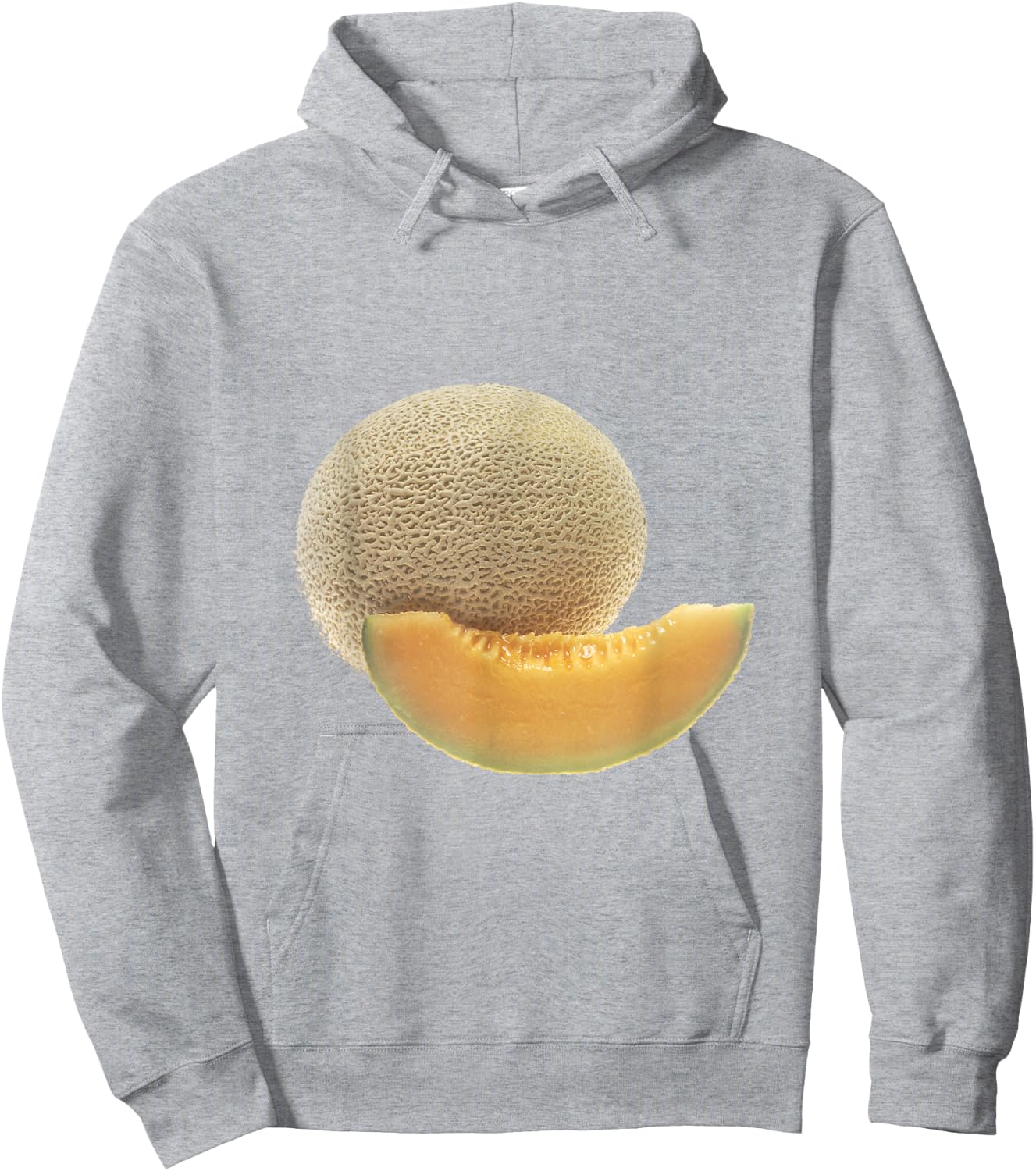 Cantaloupe Melon T Shirt Hoodie - Hoodie | Ash