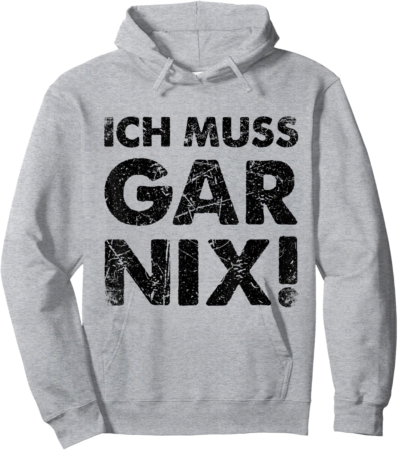 Ich Muss Gar Nichts Ich Muss Gar Nix , White, s Hoodie - Hoodie | Ash