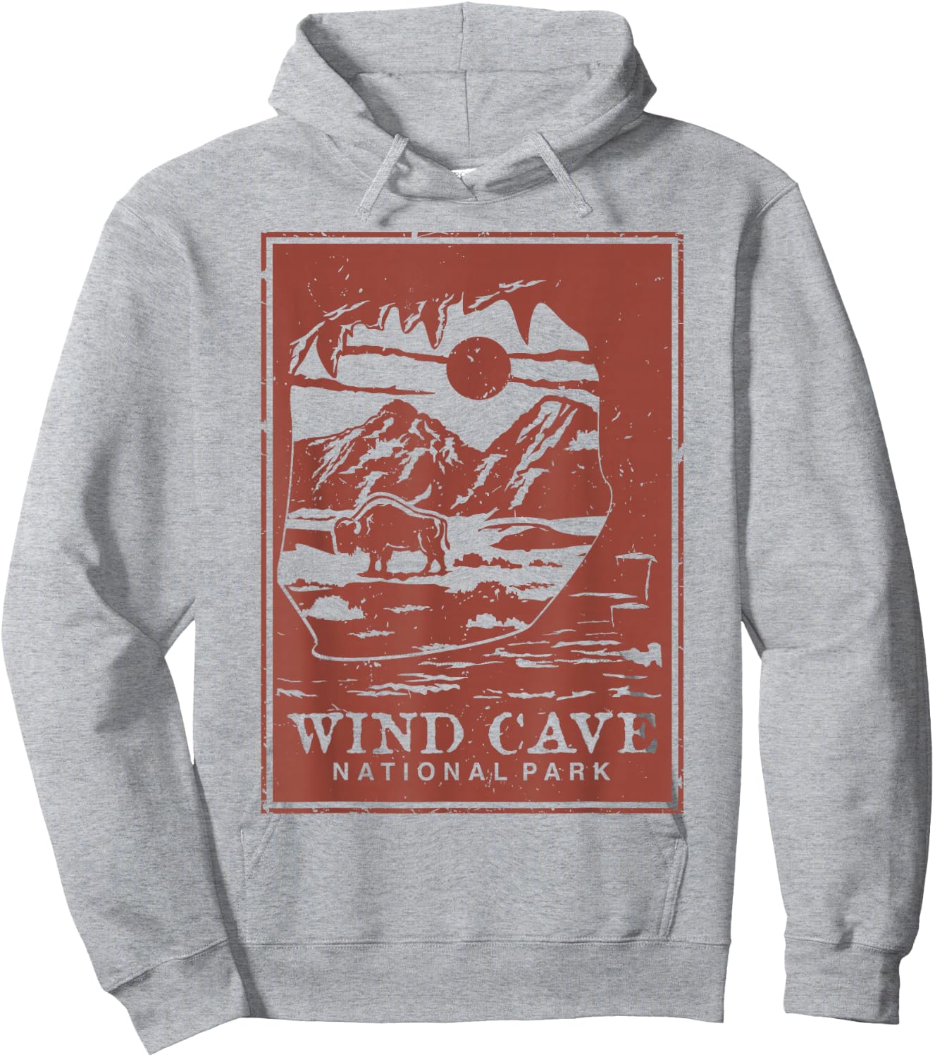 Wind Cave National Park Hoodie - Hoodie | Ash