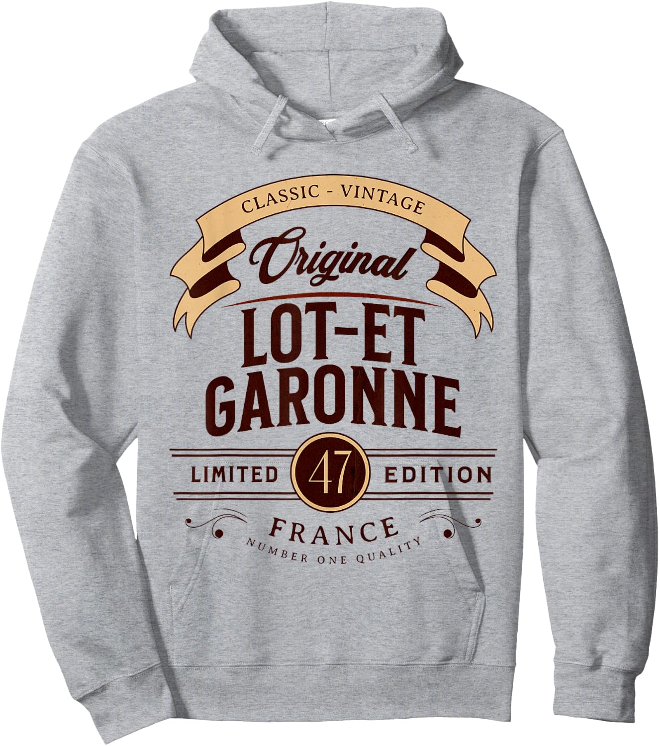 Vintage Lot-et-Garonne France , grey, S Hoodie - Hoodie | Ash