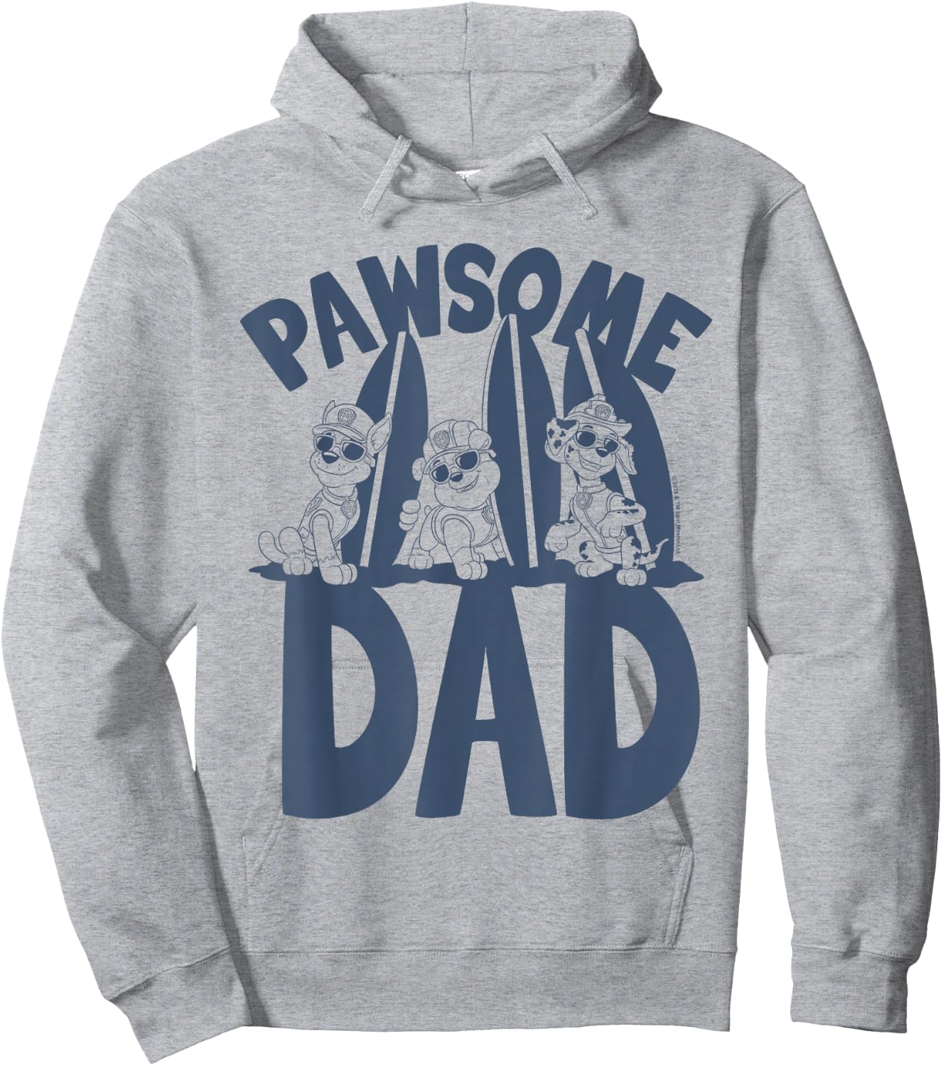 Paw Patrol Father's Day Pawsome Dad Hoodie - Hoodie | Ash