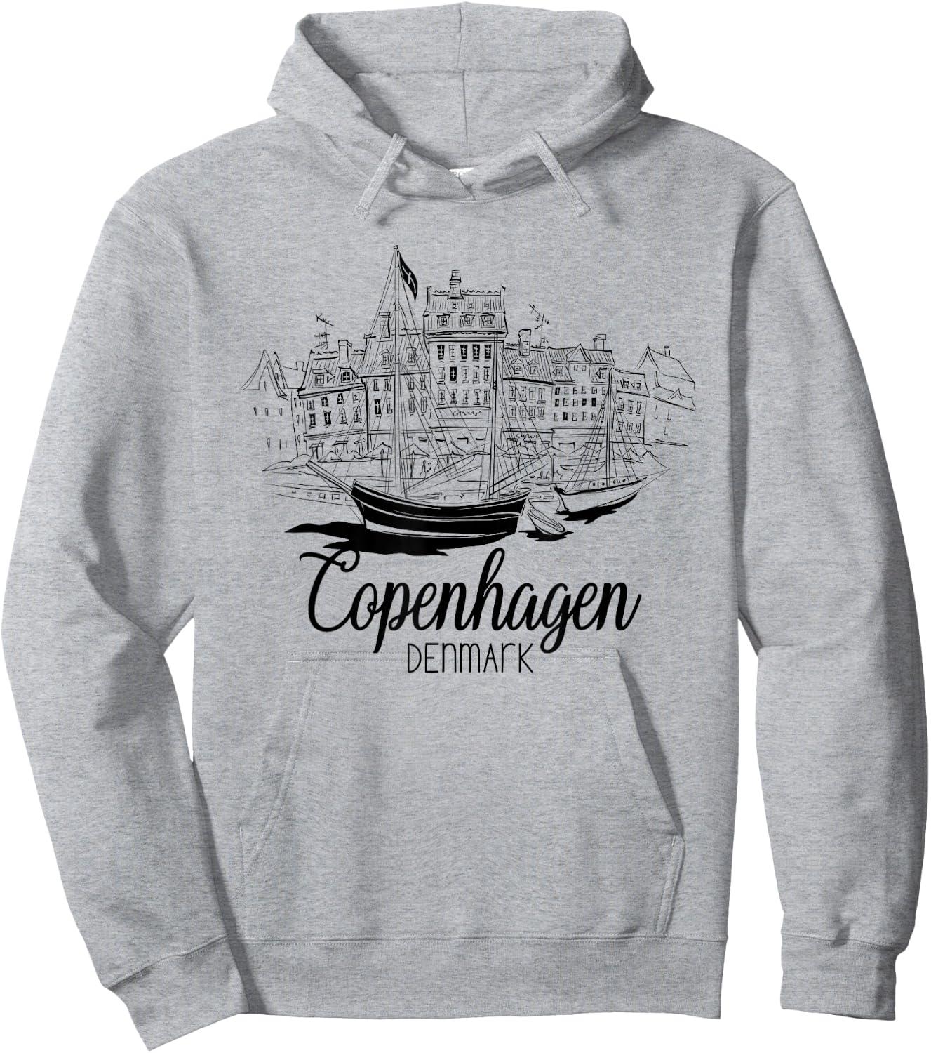 Copenhagen Denmark / Copenhagen Hoodie - Hoodie | Ash
