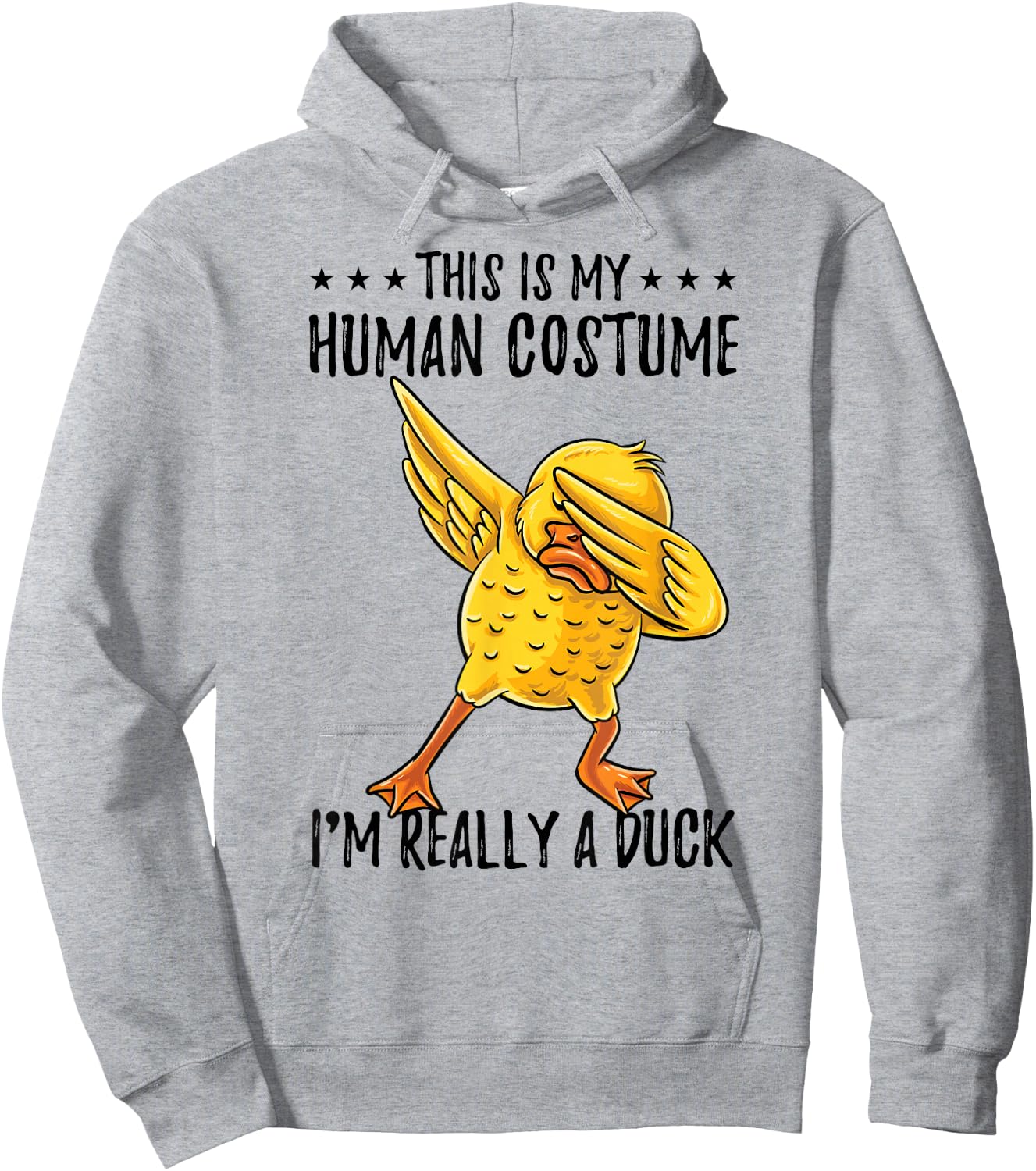 This Is My Human Costume Duck Halloween Hoodie - Hoodie | Ash
