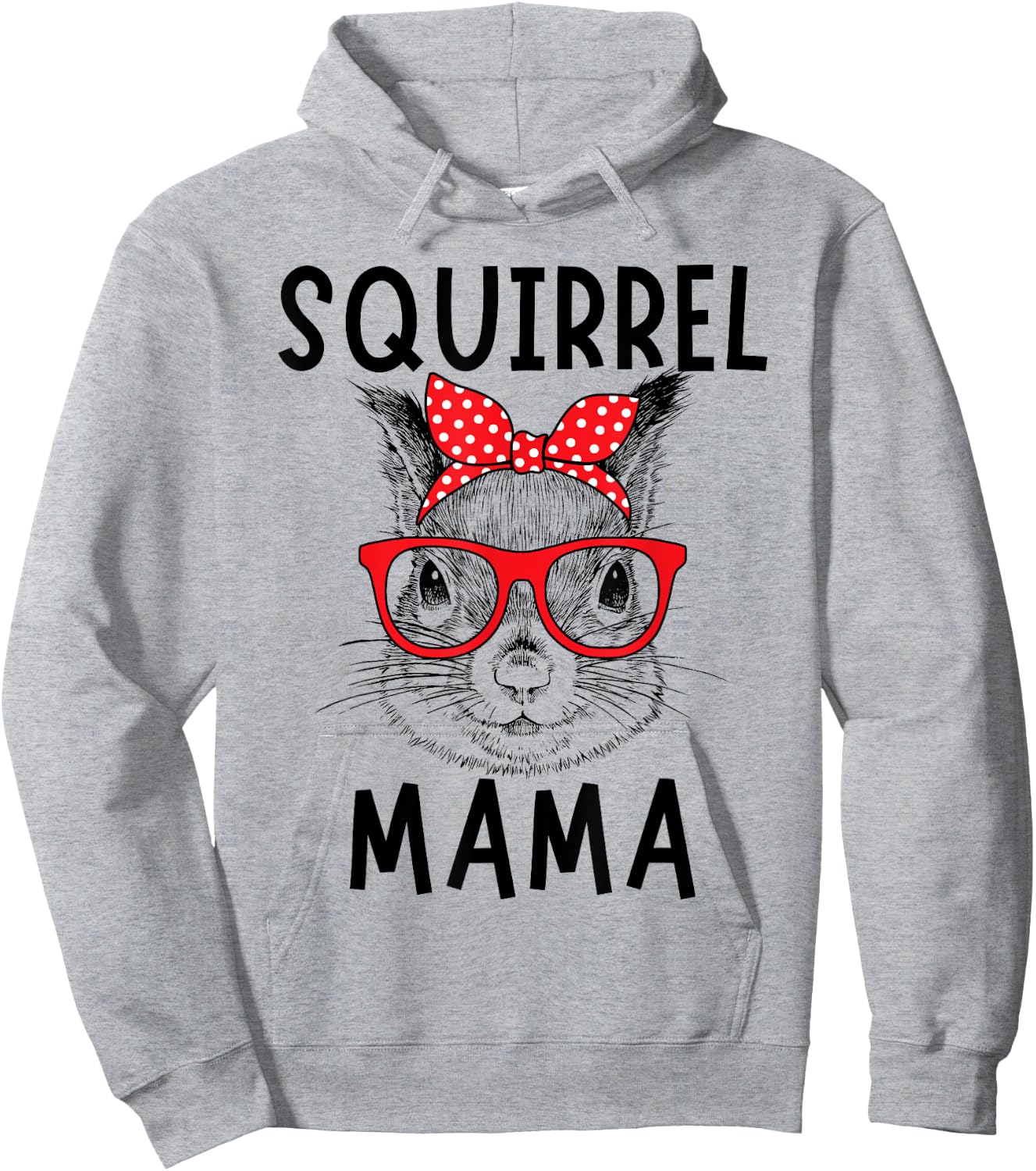Squirrel Mama Squirrel Mom Mother's Day Hoodie - Hoodie | Ash