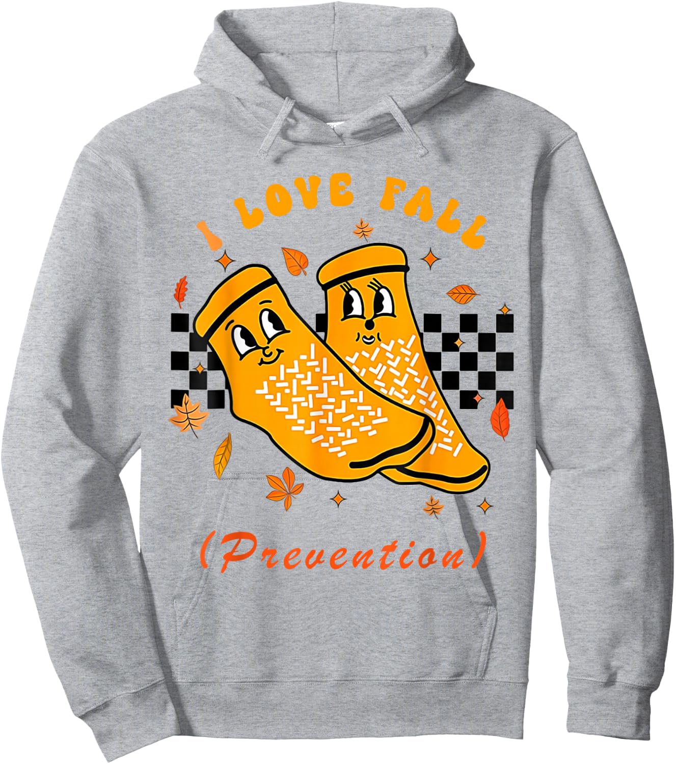 I Love Fall Prevention Fall Physical Therapy Hoodie - Hoodie | Ash