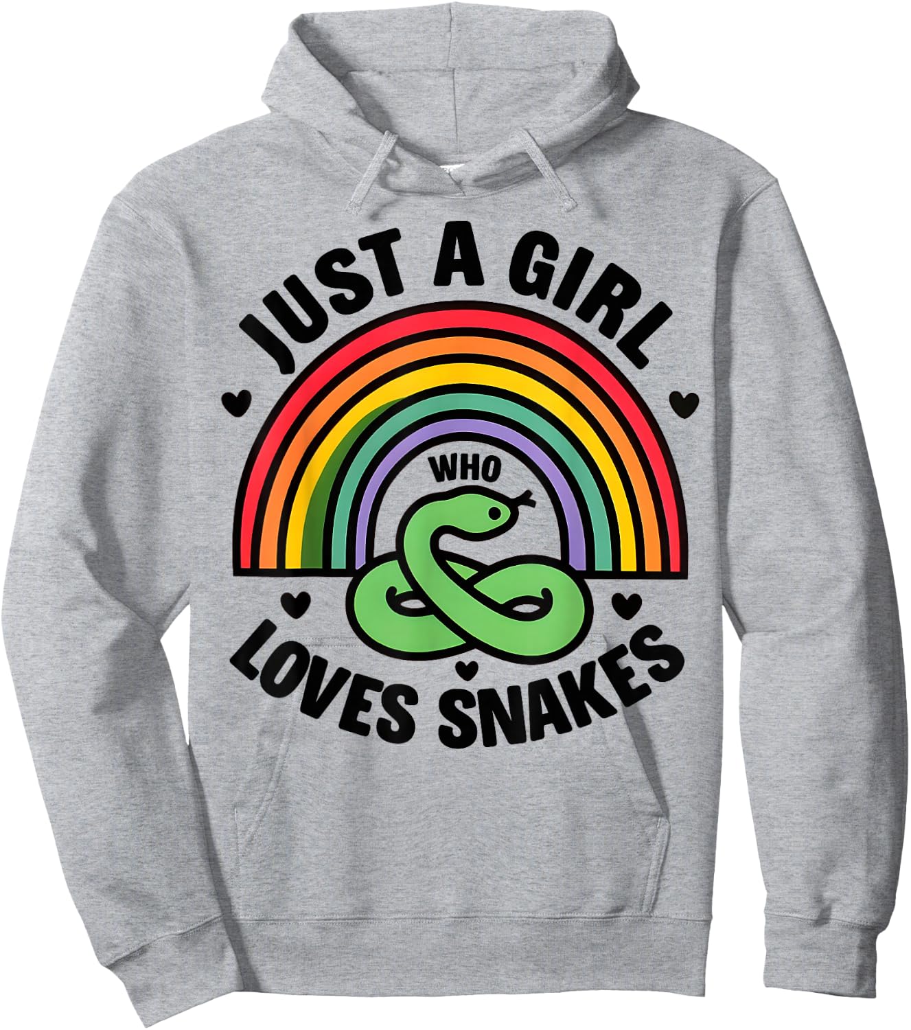 Girl Snake I Women Snake Lover I Snake Hoodie - Hoodie | Ash
