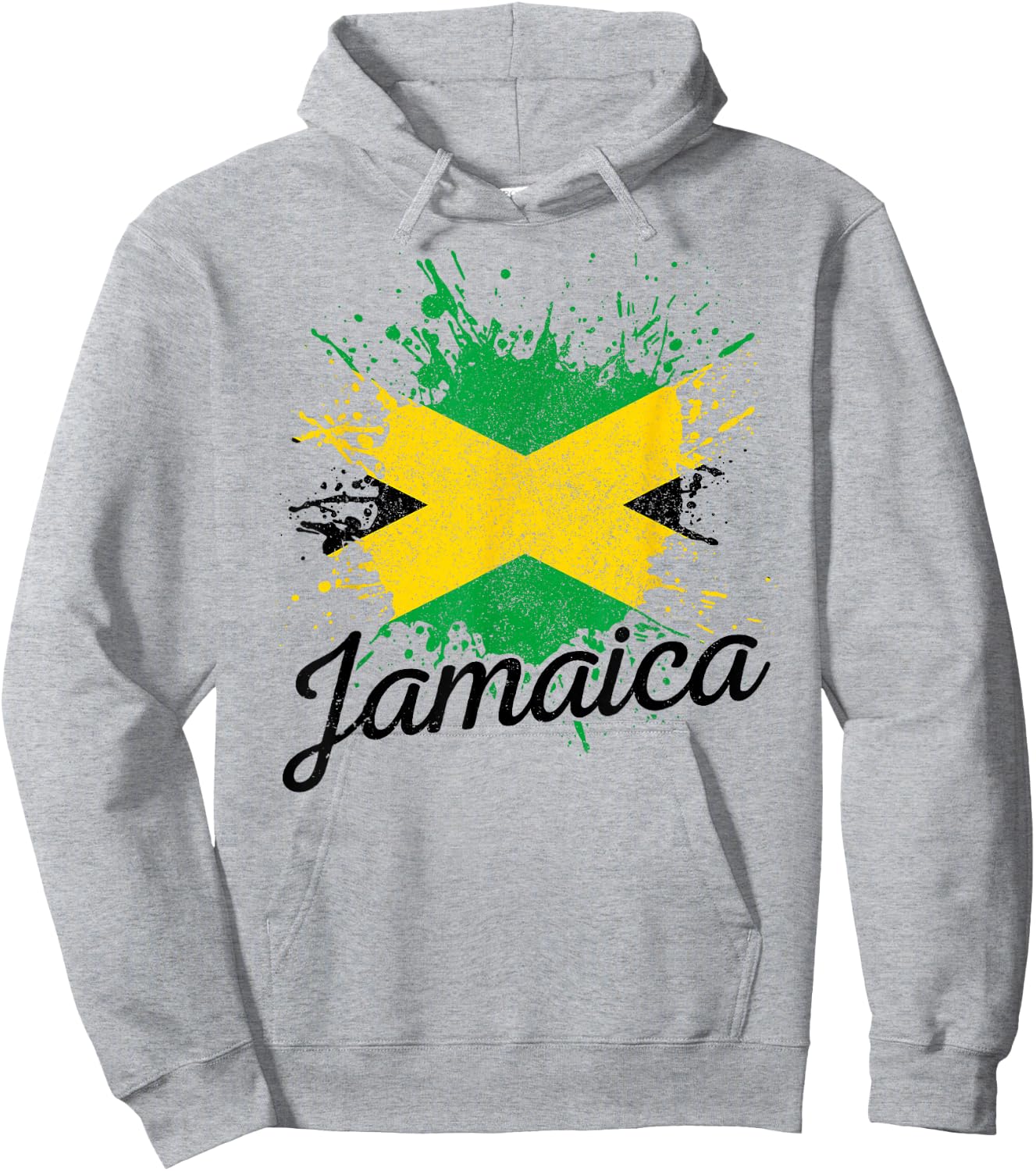 Flag Jamaica Pride Jamaica Vintage Hoodie - Hoodie | Ash