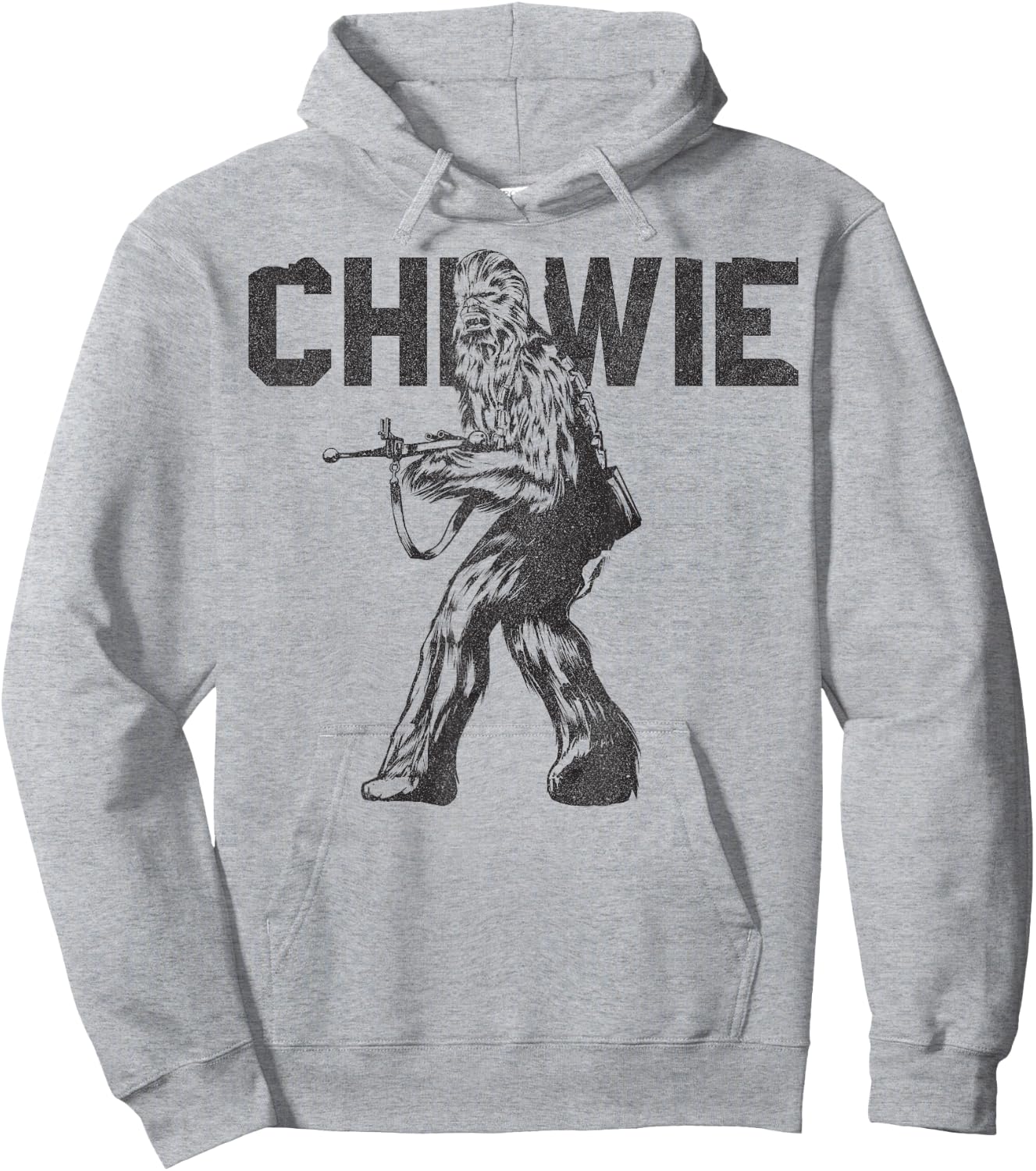 Star Wars Last Jedi Chewie Distressed Vintage Hoodie - Hoodie | Ash