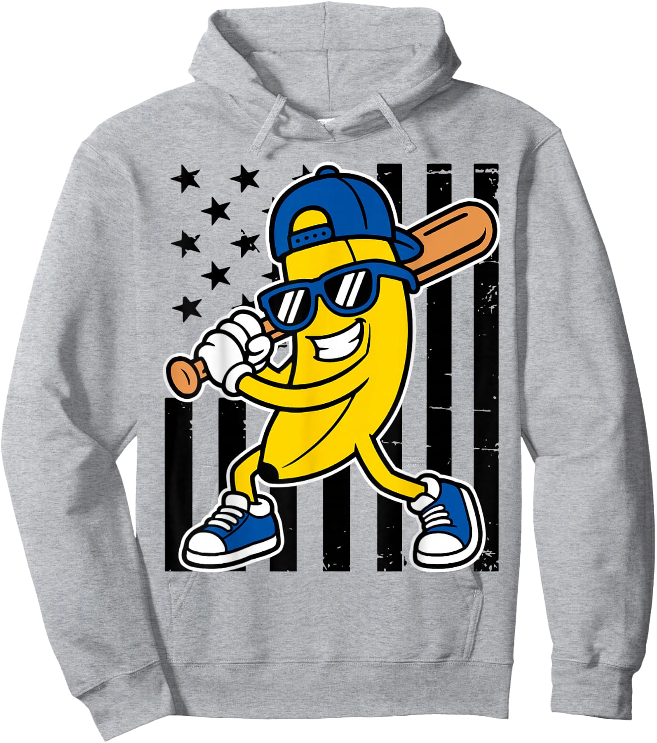 Banana Funny Cartoon Kids Youth Boys Girls Hoodie - Hoodie | Ash