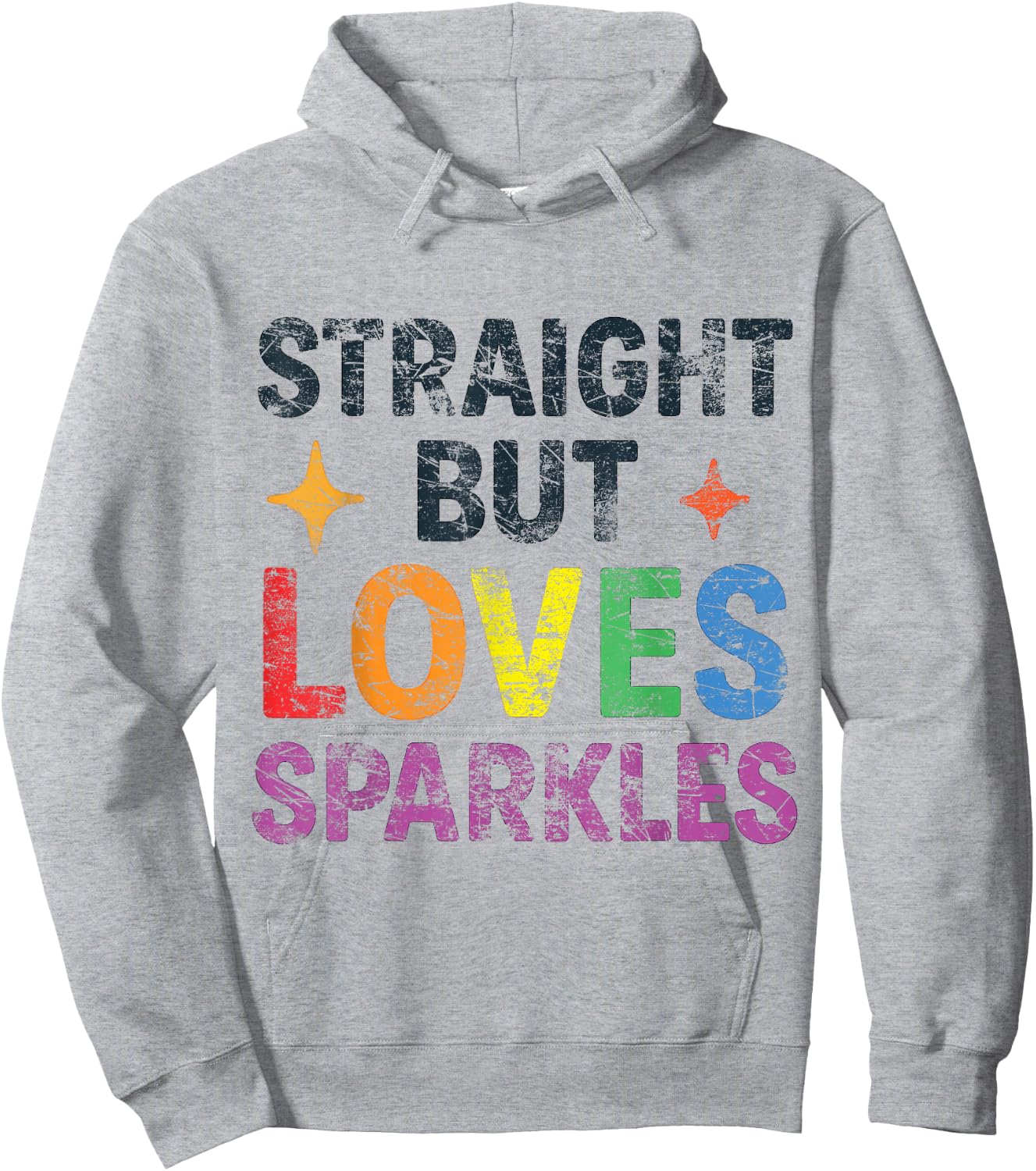 Ally AF Straight Ally LGBTQIA+ Vintage Hoodie - Hoodie | Ash