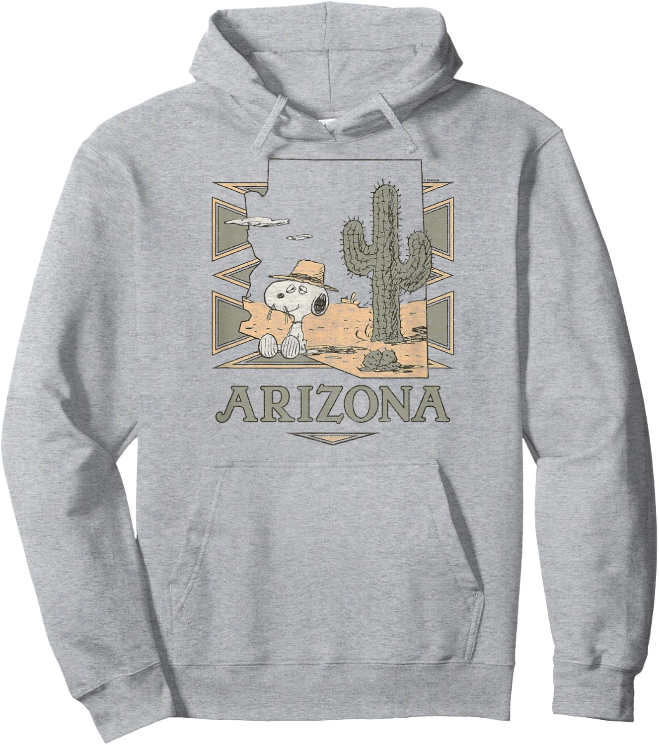 Peanuts - Spike Arizona Desert Cactus Hoodie - Hoodie | Ash