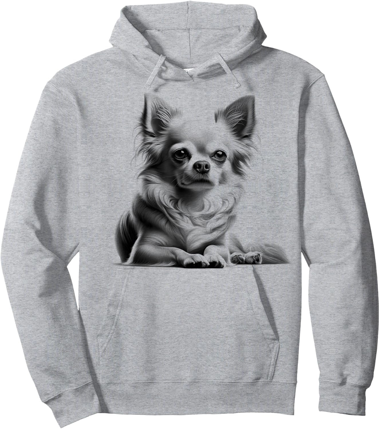 Süßer Chihuahua in liegender Poser Hoodie - Hoodie | Ash