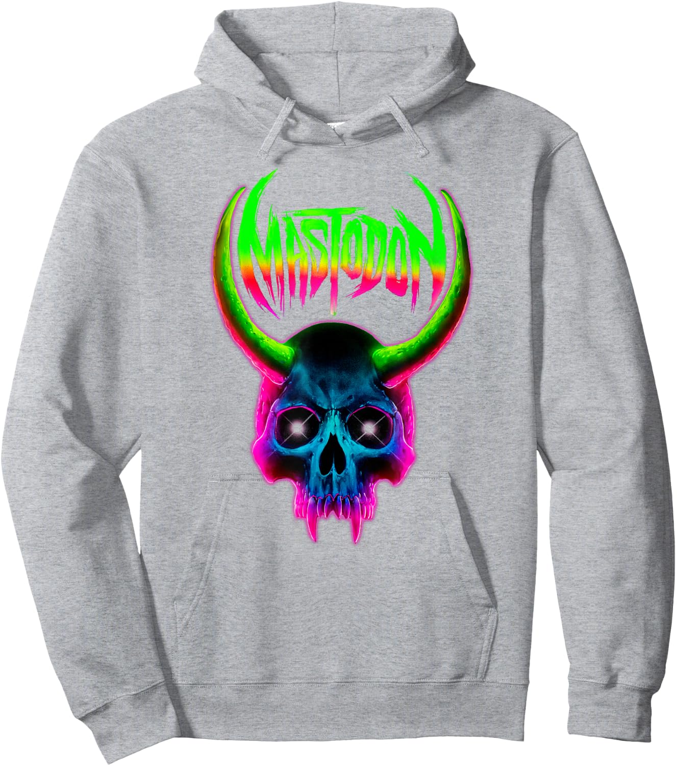 Mastodon – Skull on Light Blue Hoodie - Hoodie | Ash