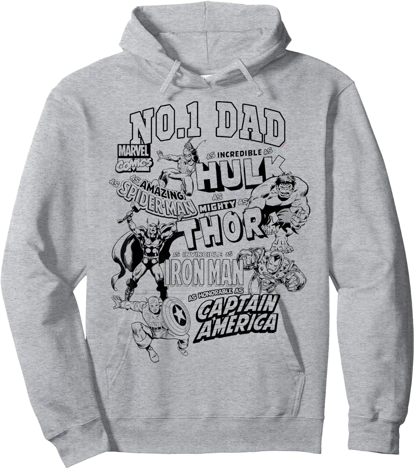 Avengers Dad Fête des pères Hoodie - Hoodie | Ash