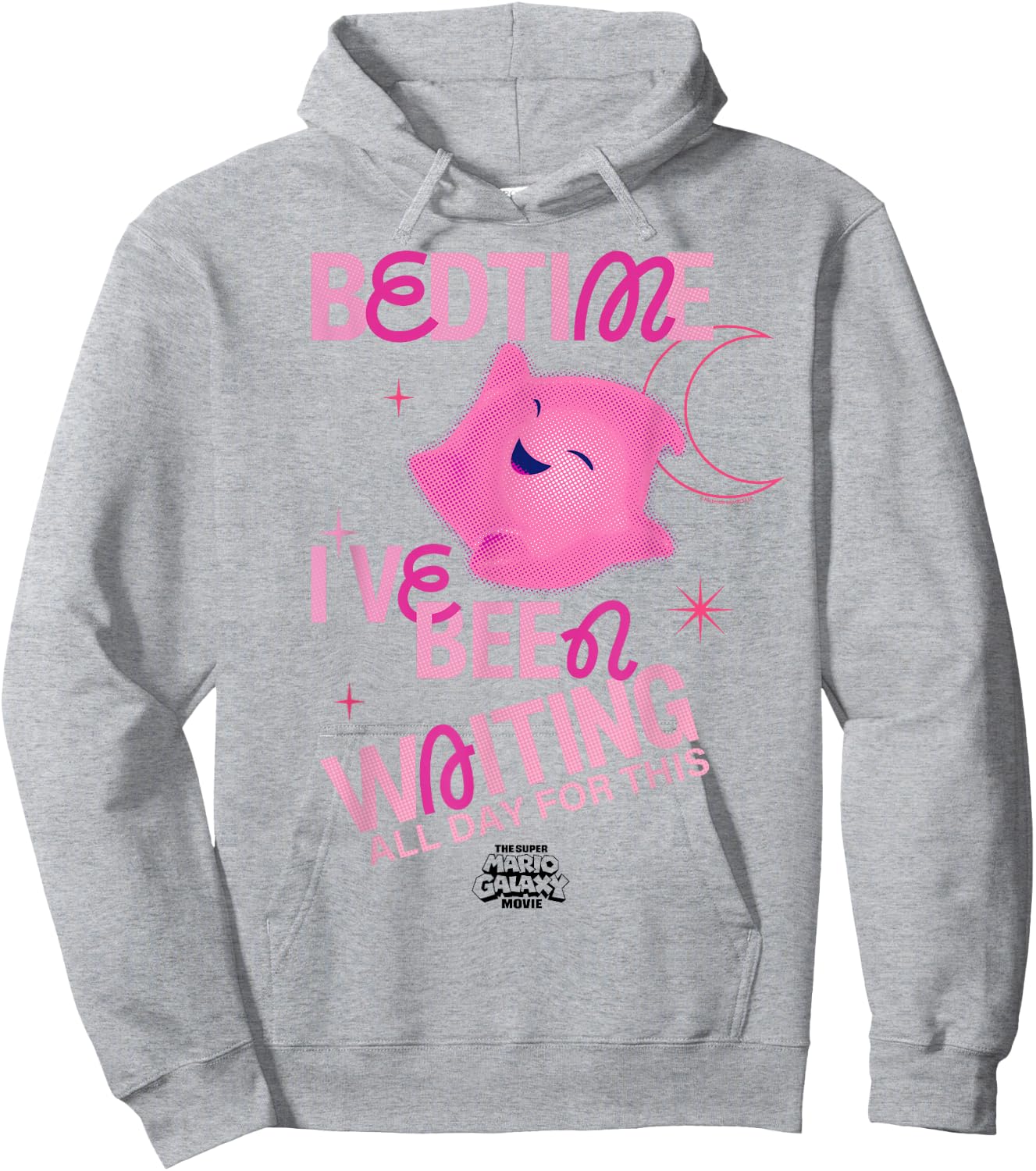 The Super Mario Galaxy Movie Pink Luma Bedtime Hoodie - Hoodie | Ash