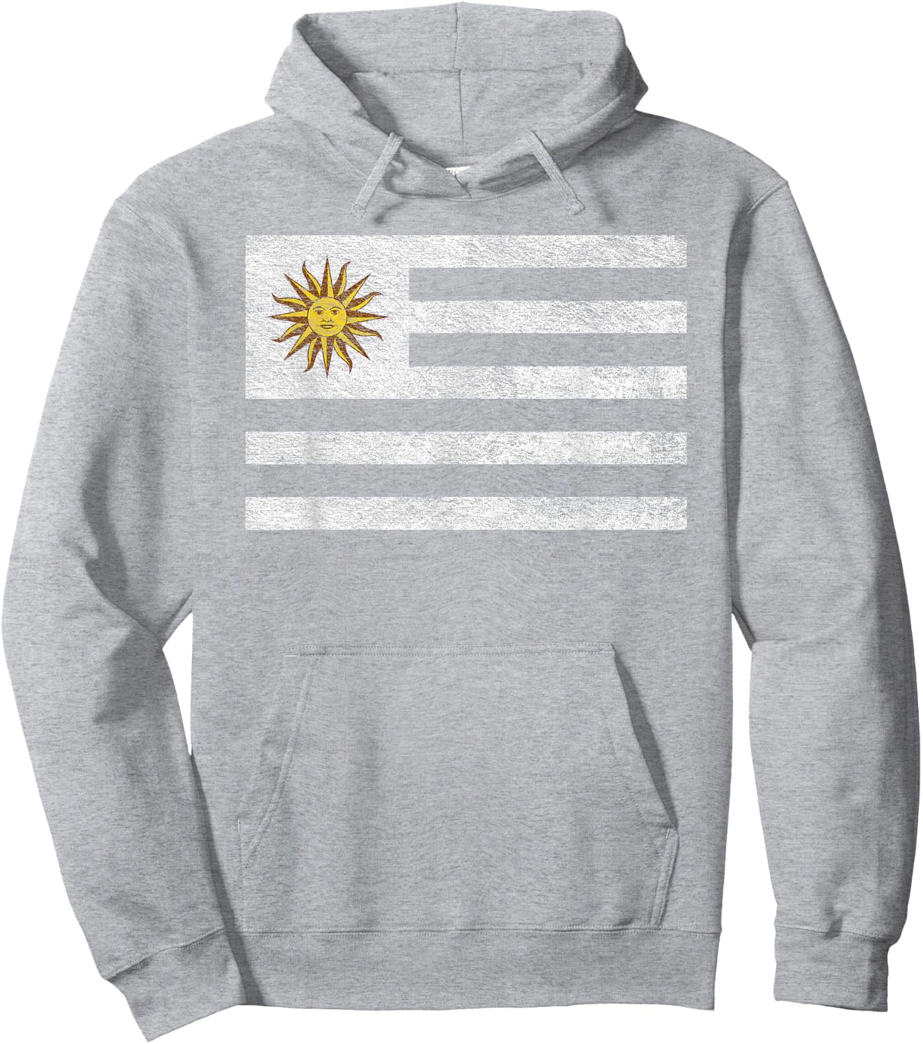 Uruguay National Flag Crest , blue Hoodie - Hoodie | Ash