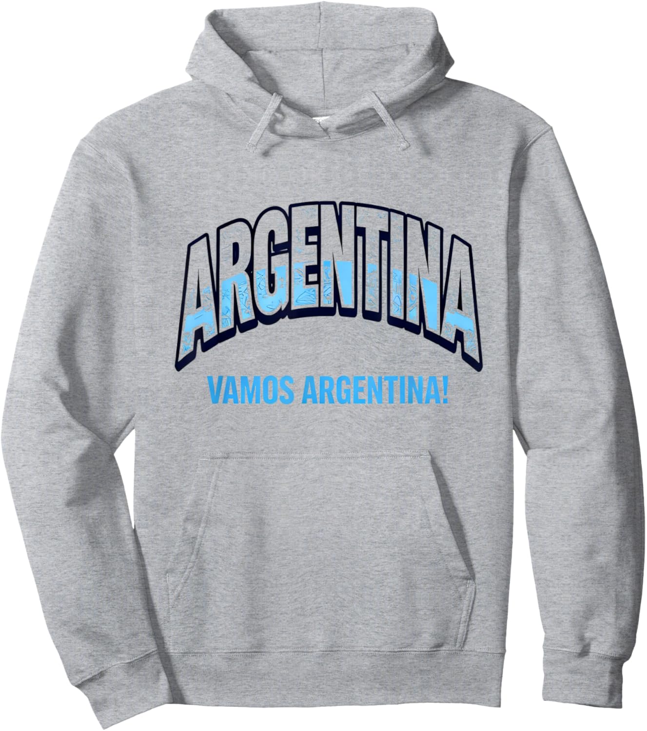 Soccer Fan Shirt 2026 Argentina Vamos Argentina Hoodie - Hoodie | Ash