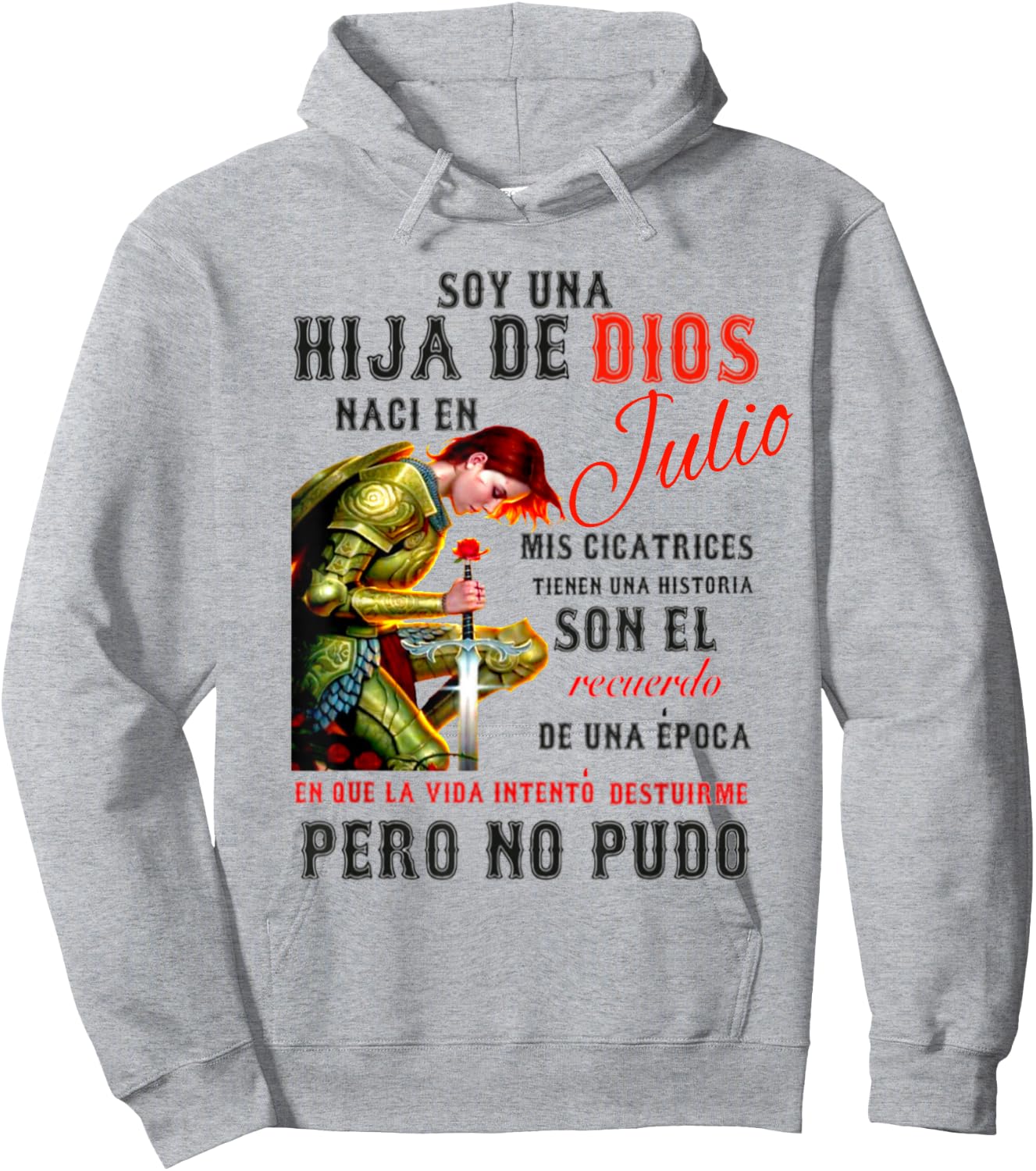 Hija de Dios Julio Hoodie - Hoodie | Ash