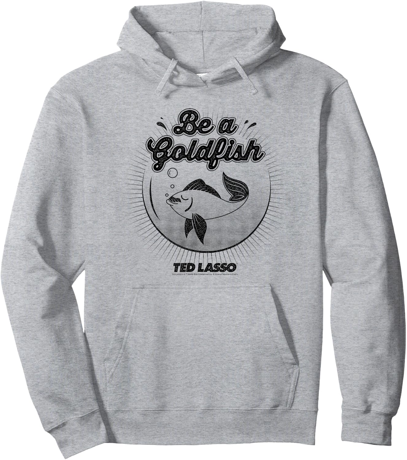 Ted Lasso Be a Goldfish Illustration Small Hoodie - Hoodie | Ash
