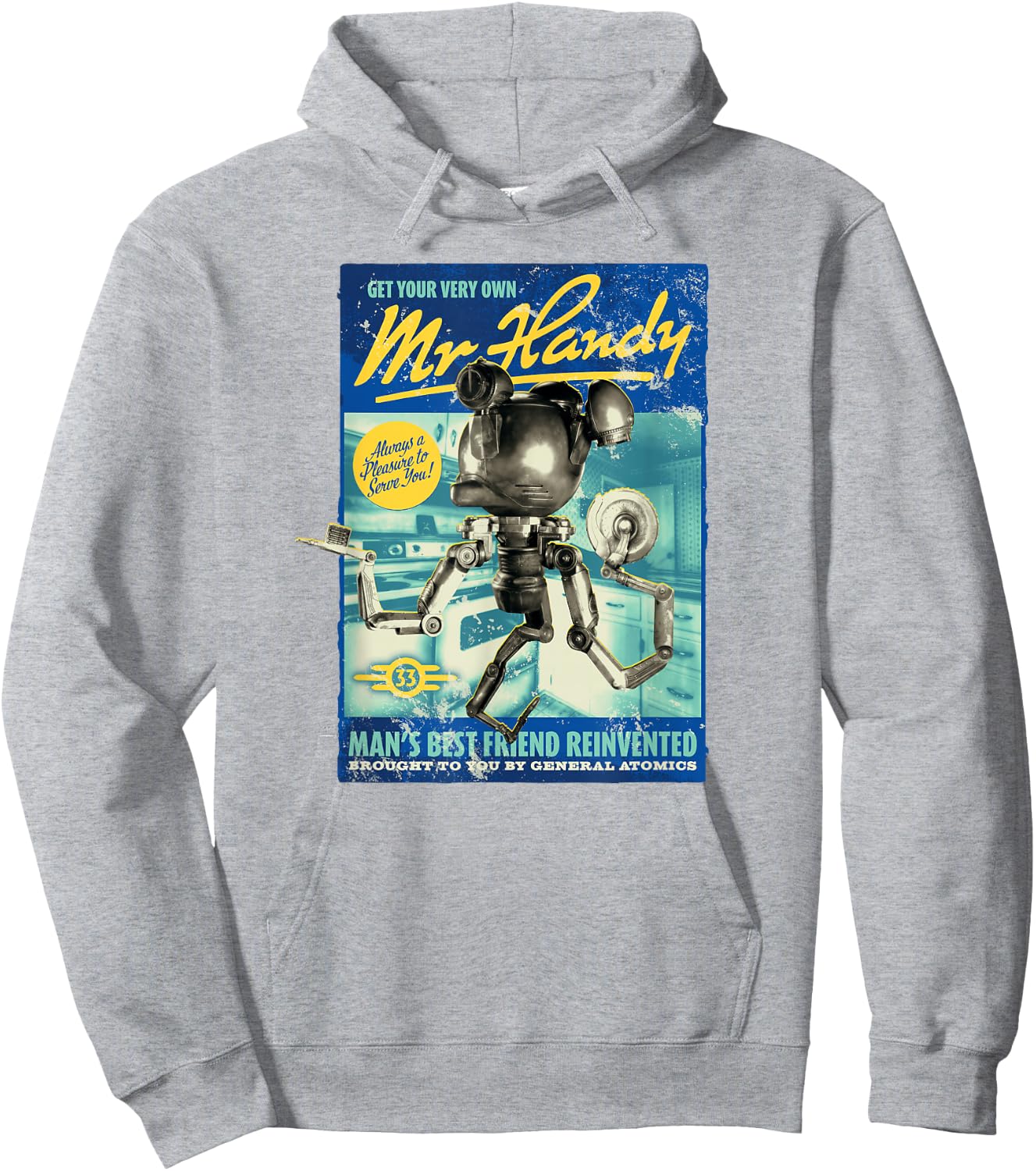 Fallout - Mr. Handy , blue Hoodie - Hoodie | Ash