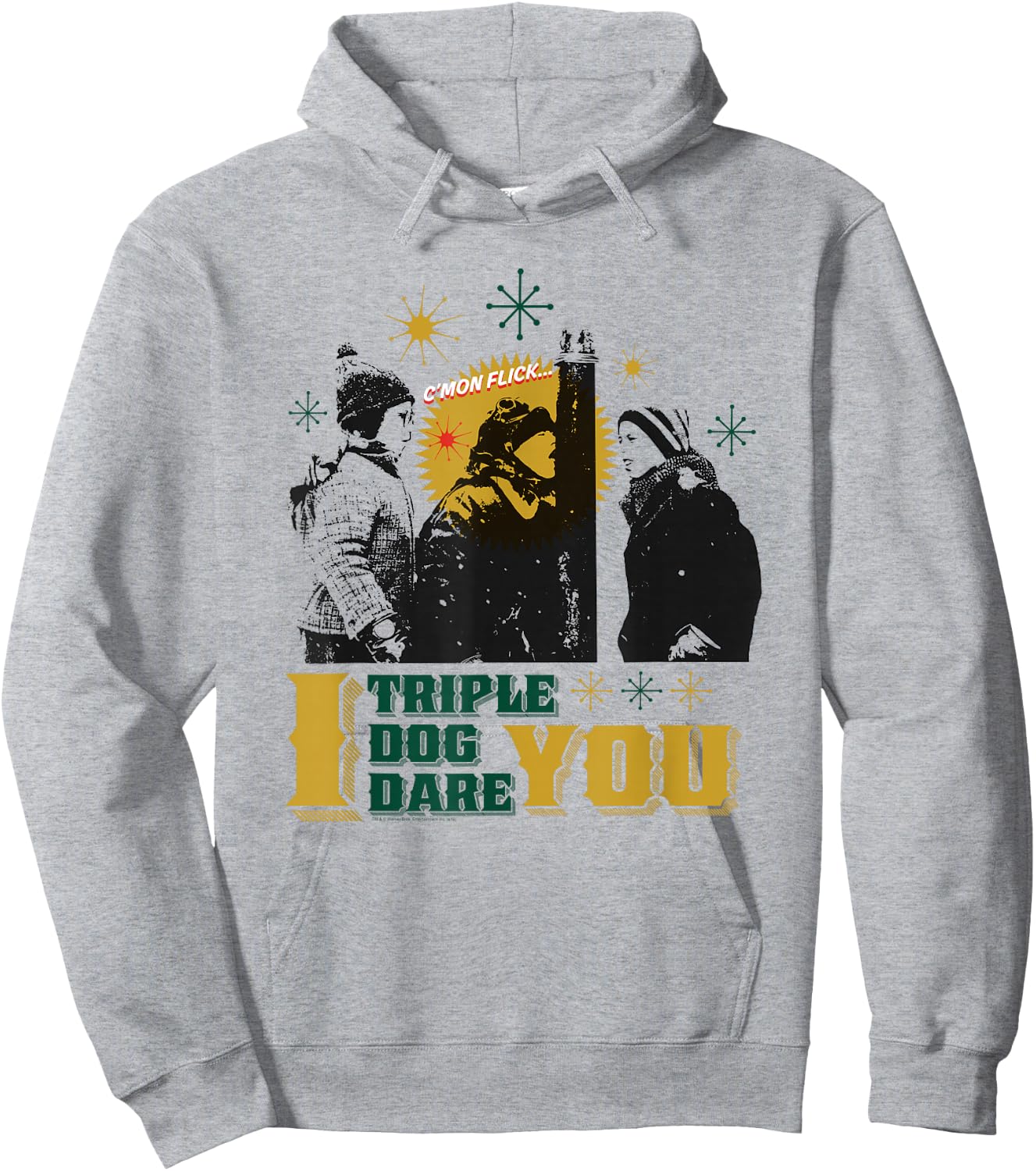 A Christmas Story I Triple Dog Dare You Hoodie - Hoodie | Ash