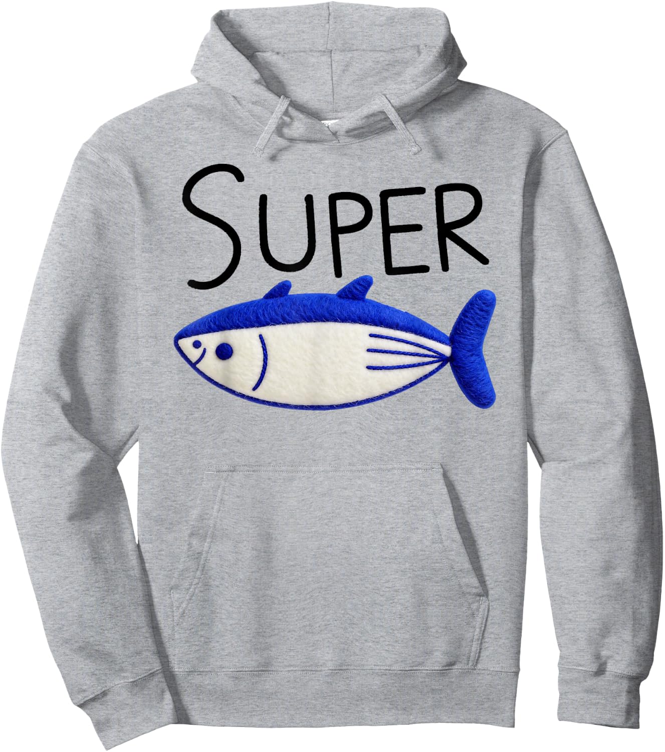 Super Tuna Funny Hoodie - Hoodie | Ash