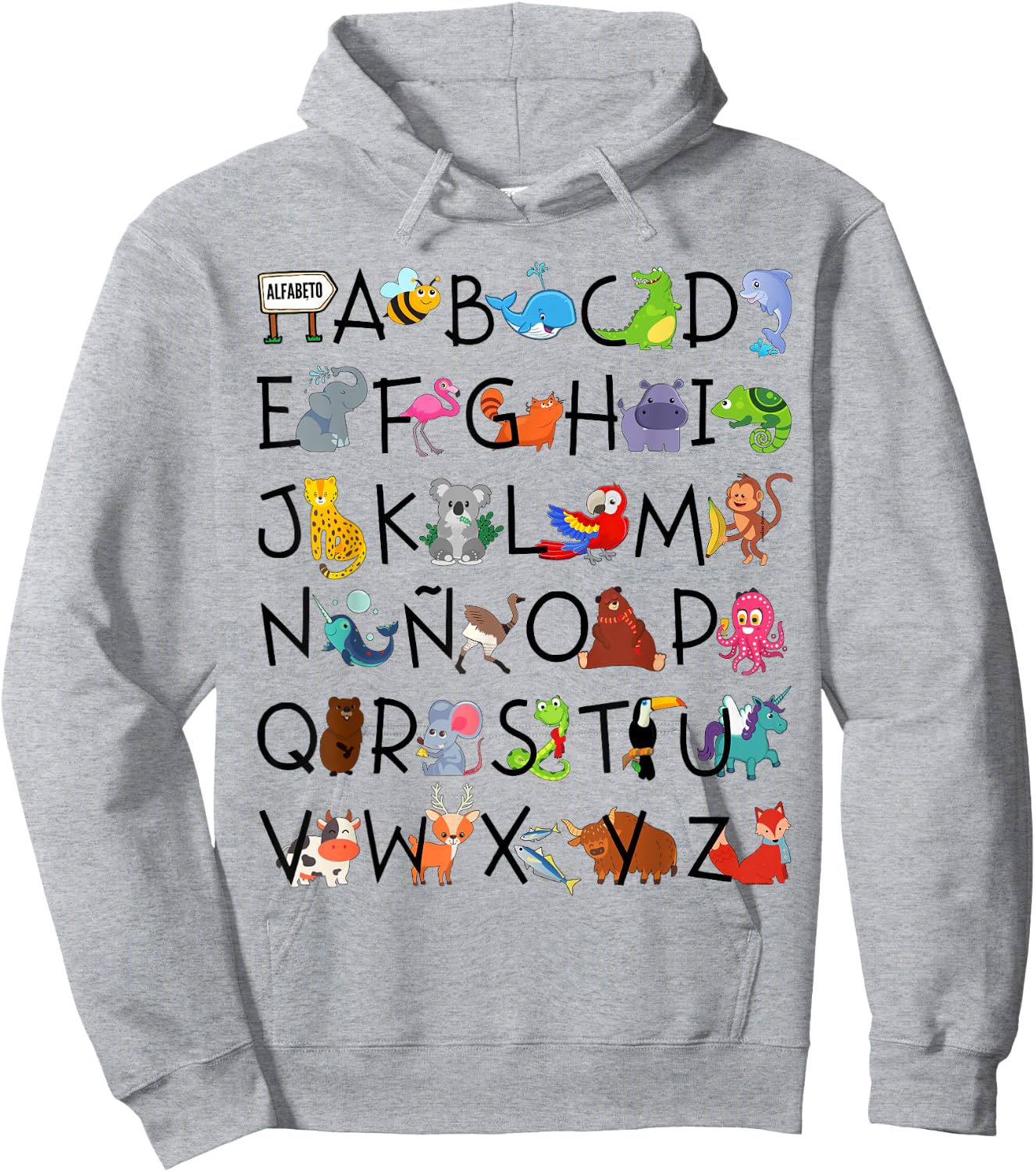 Spanish Alphabet, Maestra, Spanish Teacher Hoodie - Hoodie | Ash