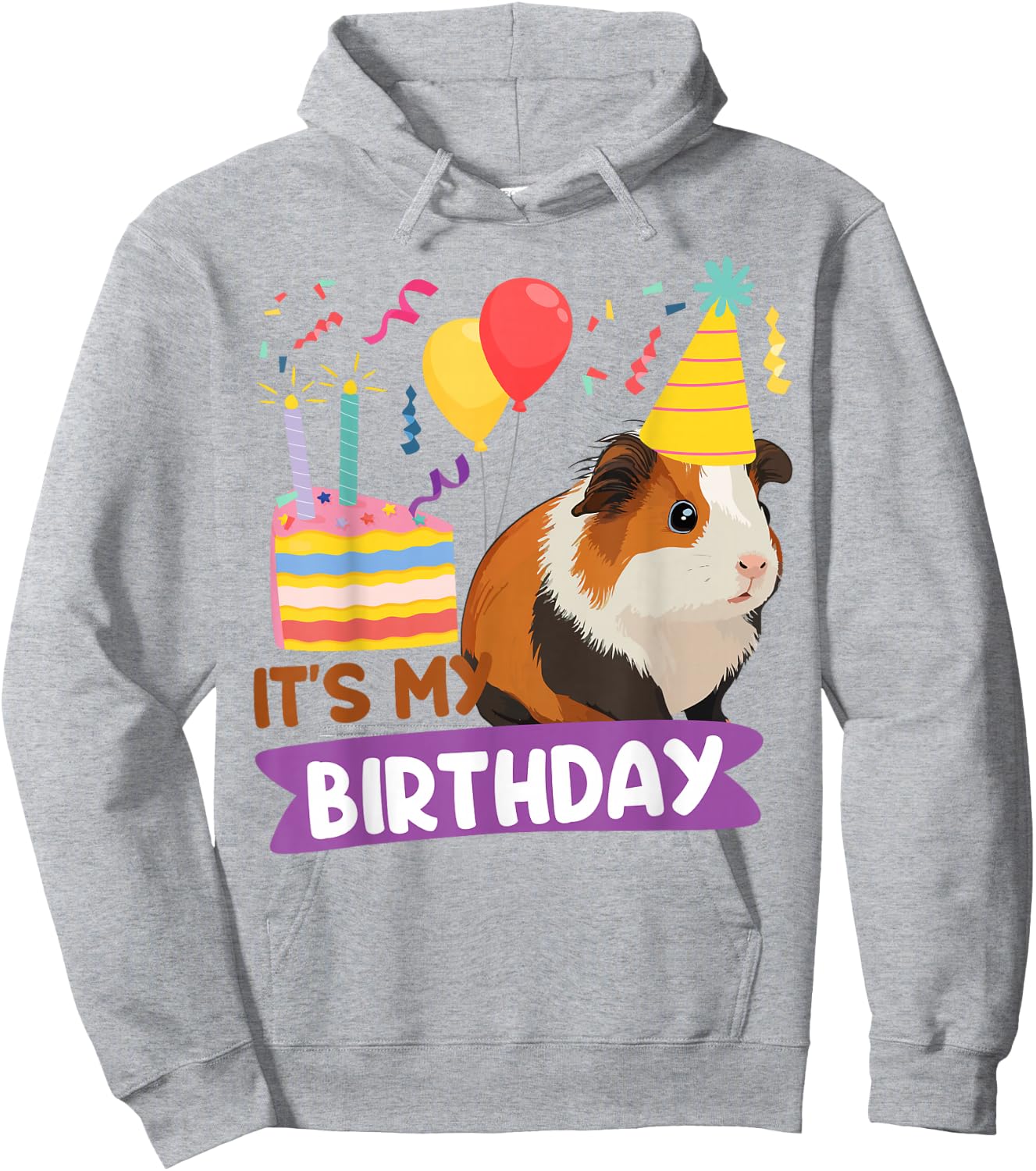 Guinea Pig Birthday It's My Birthday Hoodie - Hoodie | Ash