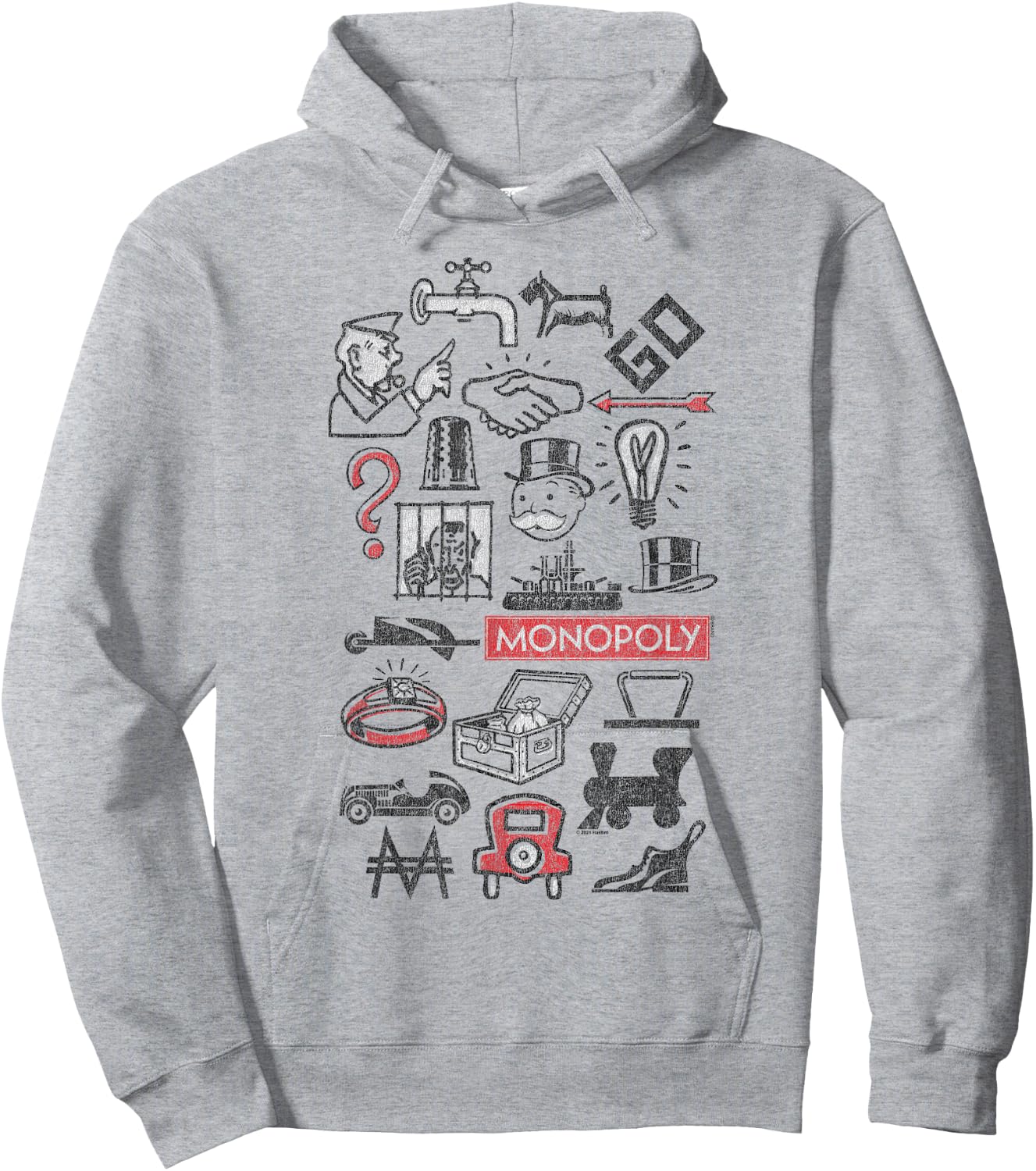 Monopoly Icons , White, s Hoodie - Hoodie | Ash