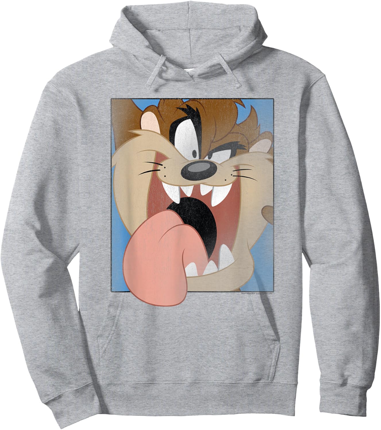 Looney Tunes Taz Closeup Hoodie - Hoodie | Ash