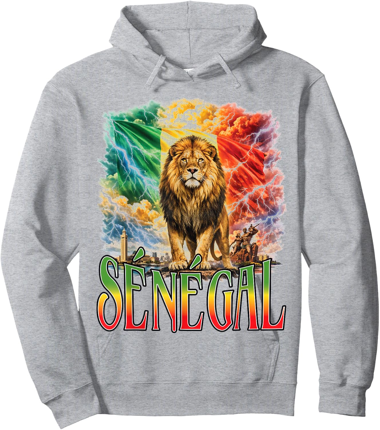 Senegal Bootleg Senegal Y2k Hoodie - Hoodie | Ash