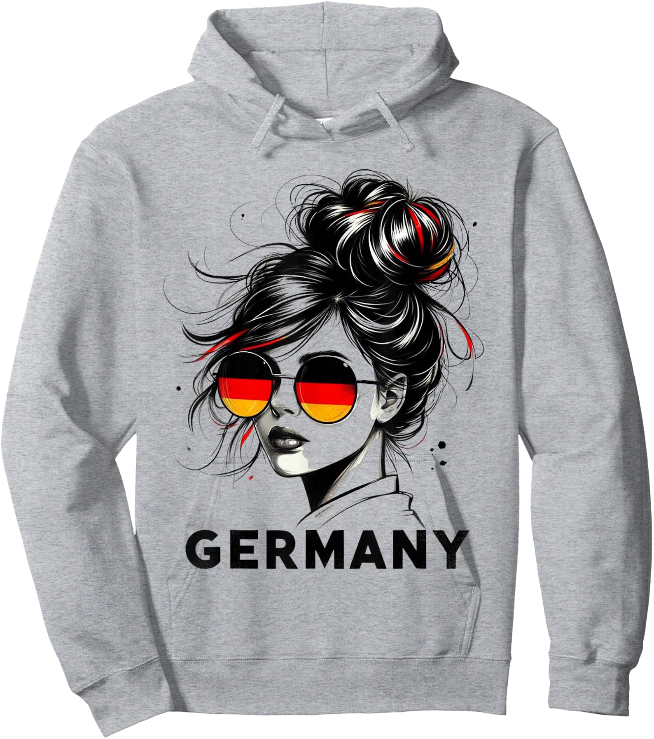 Germany for Girls Germany Flag Germany , gray Hoodie - Hoodie | Ash