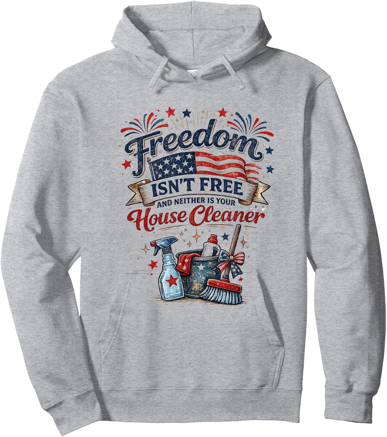 4th of July Hoodie - Hoodie | Ash