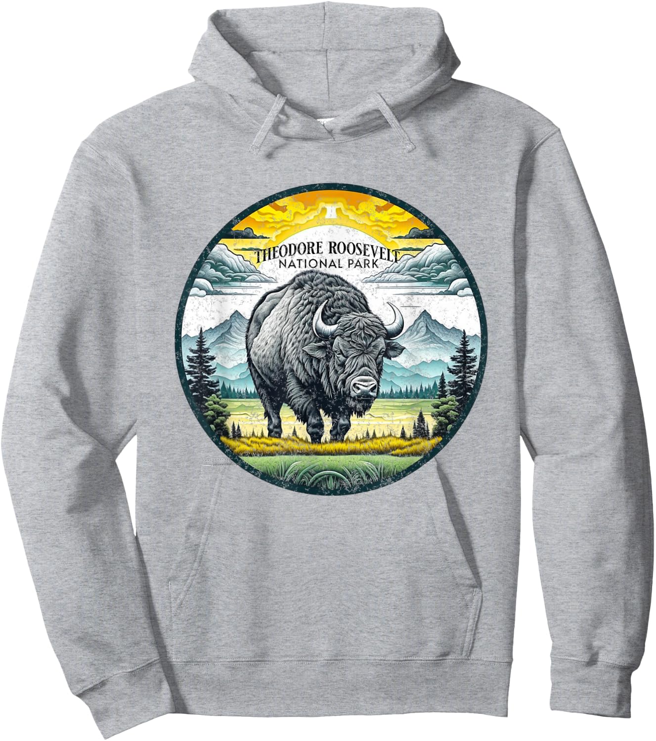 Theodore Roosevelt National Park Hoodie - Hoodie | Ash