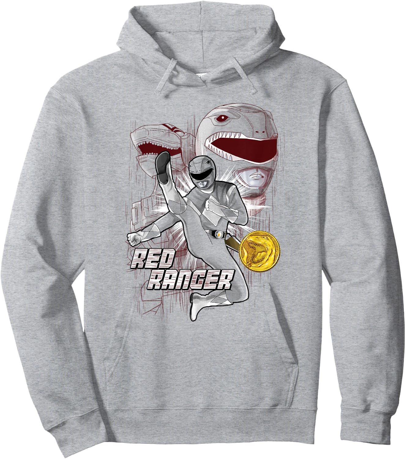 Power Rangers Red Ranger Hoodie - Hoodie | Ash